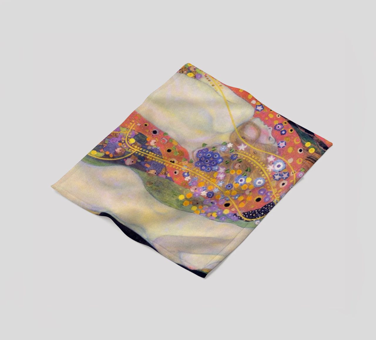 Serpenti d'acqua II di Gustav Klimt coperta in pile da Venus Art