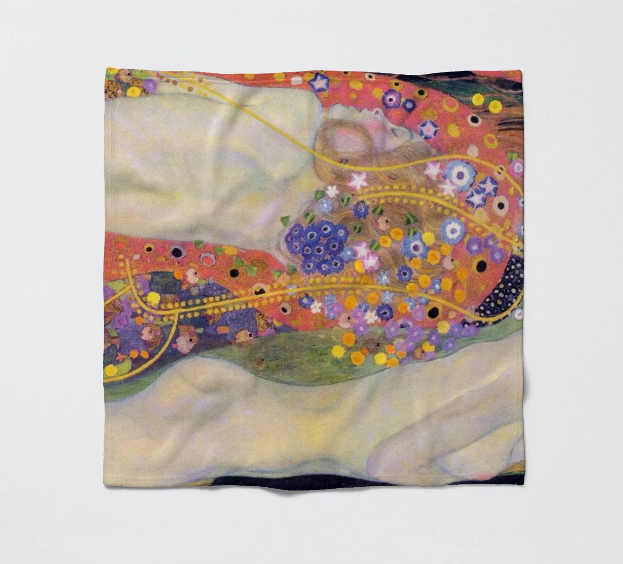Serpenti d'acqua II di Gustav Klimt coperta in pile da Venus Art
