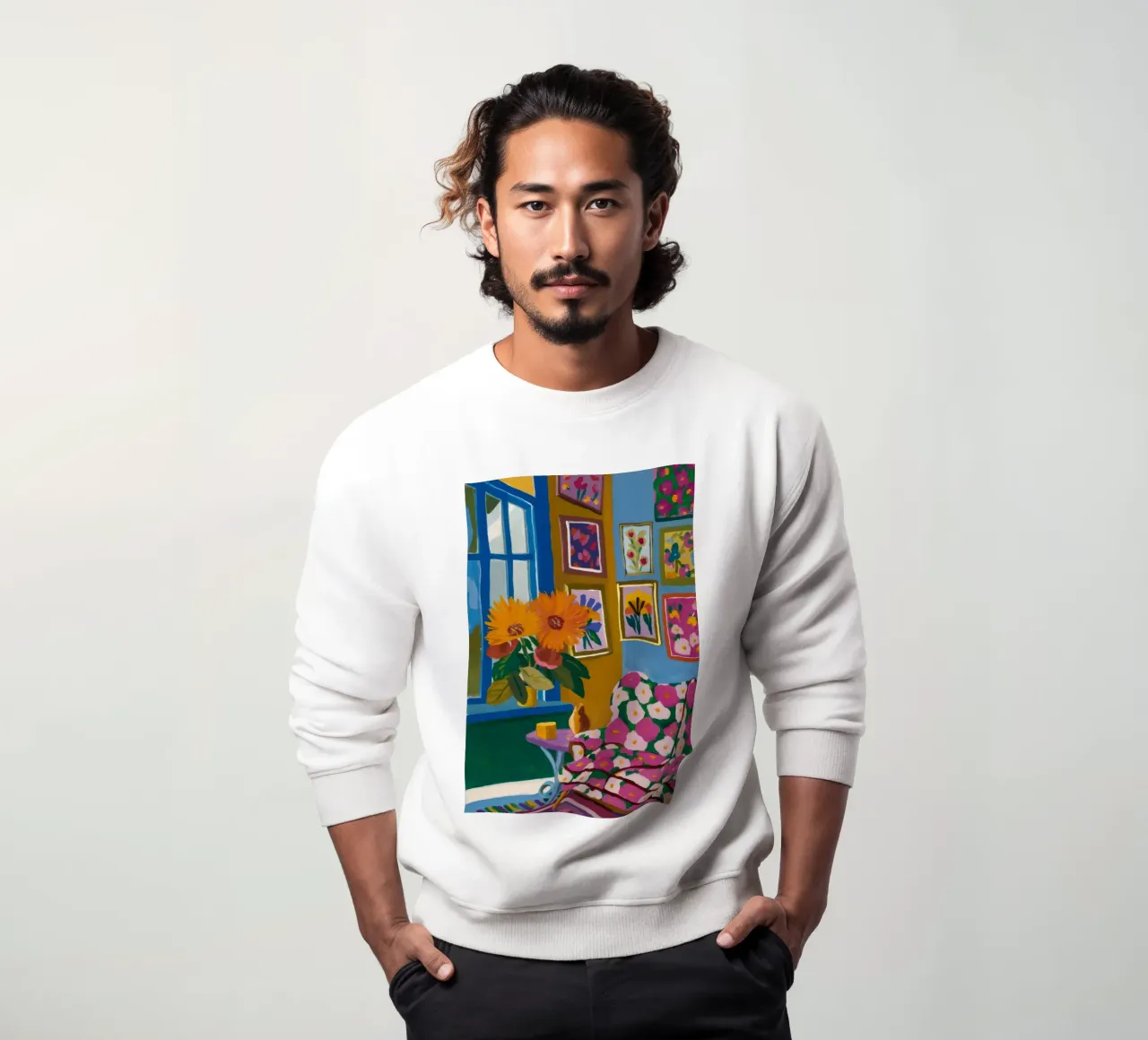 Sala Azure Bloom sudadera de Lumi Eyes