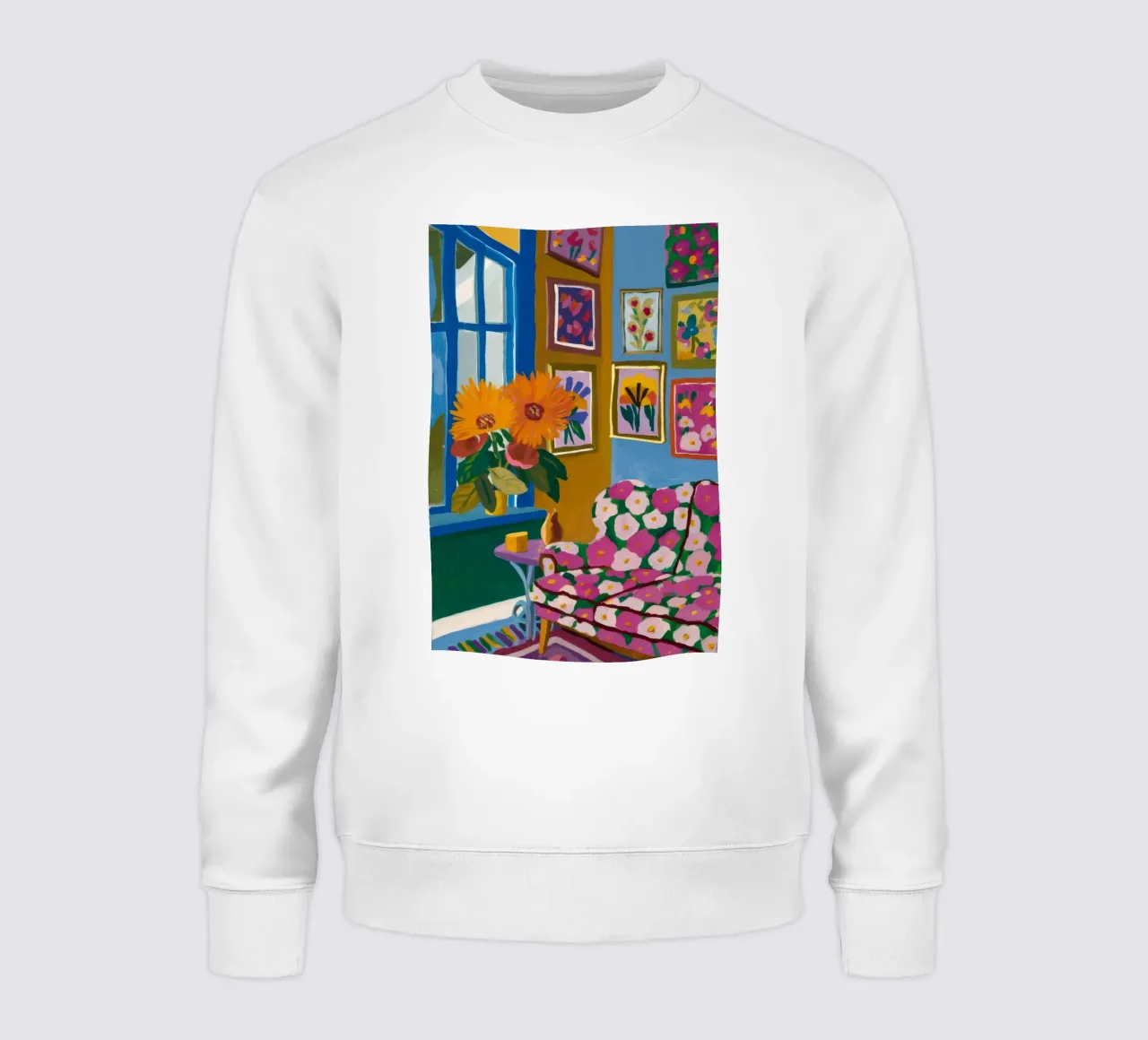 Azure Bloom Zimmer Sweatshirt von Lumi Eyes
