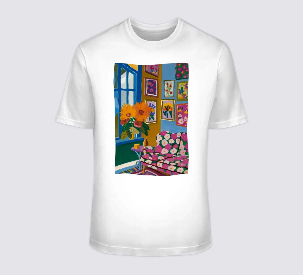 Azuur Bloei Kamer t-shirt van Lumi Eyes