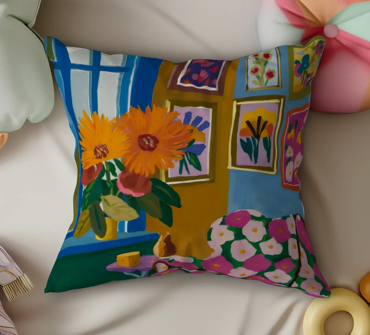 Camera Azure Bloom cuscino da Lumi Eyes