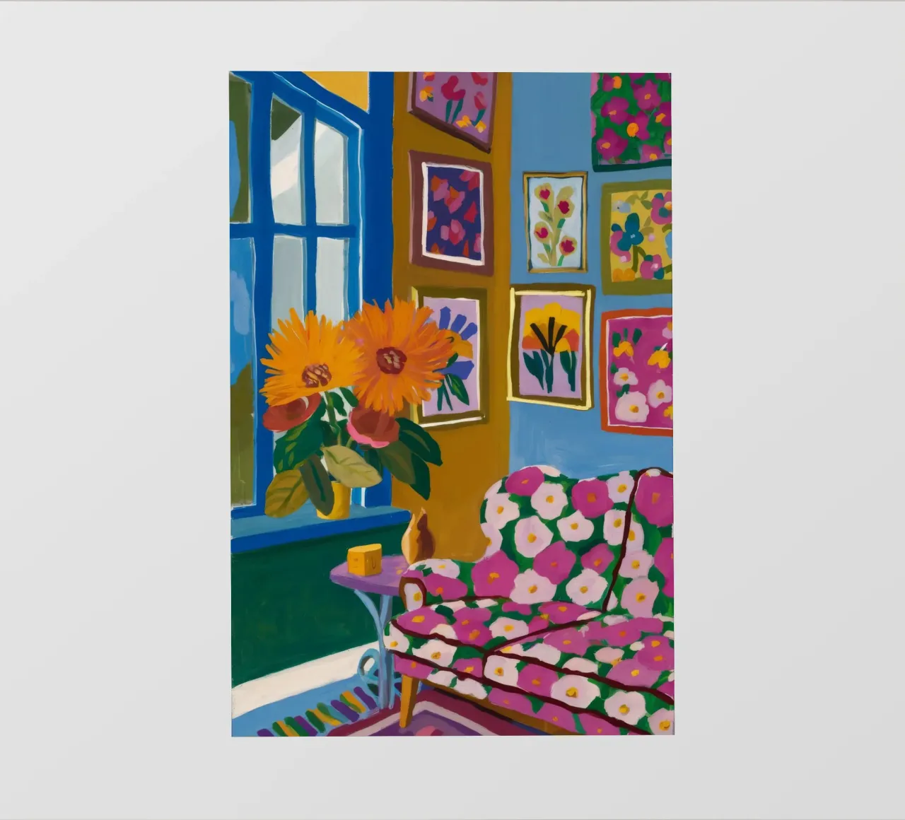 Azure Bloom Room pvc cover by Lumi Eyes