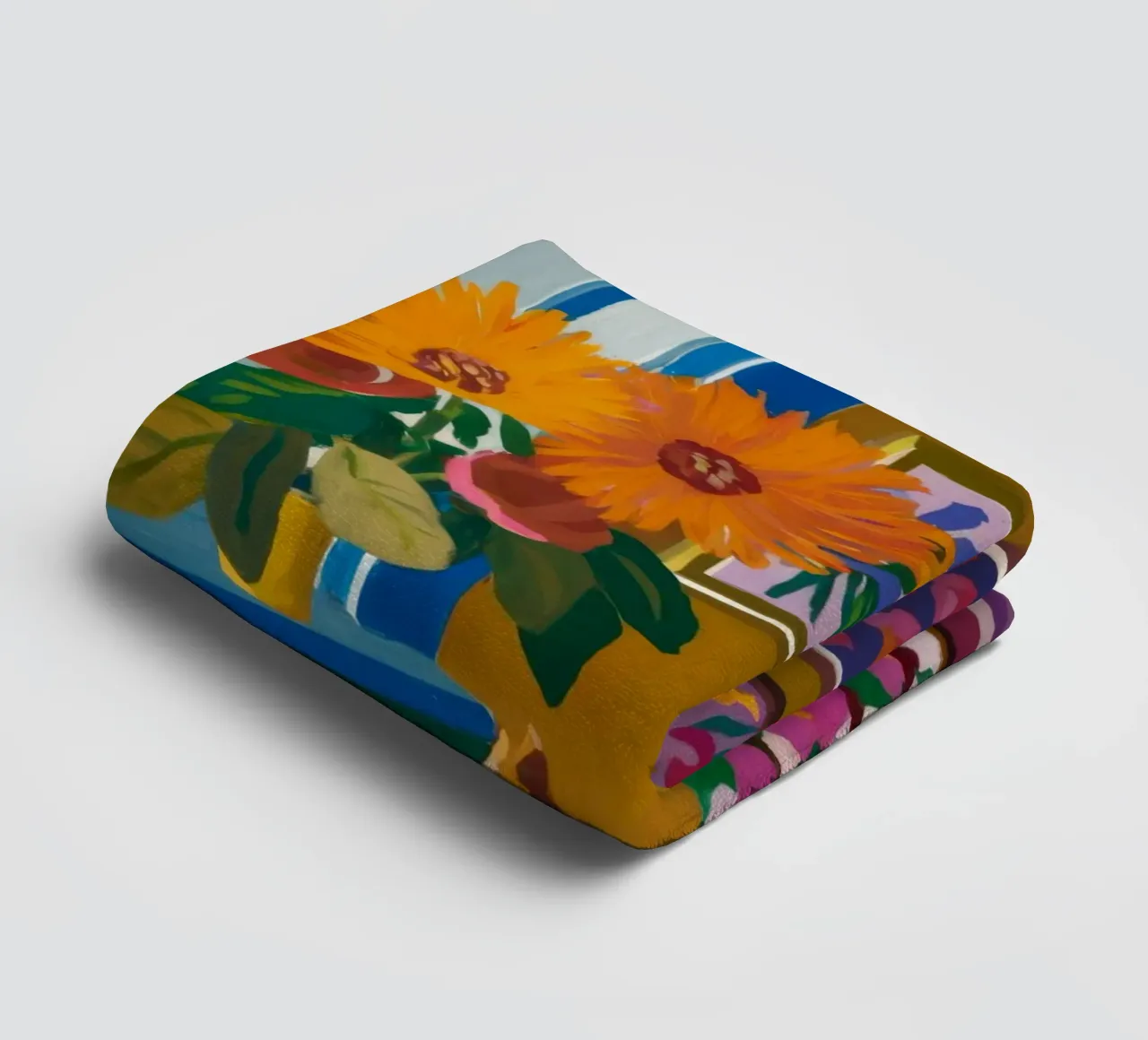 Camera Azure Bloom asciugamano da bagno da Lumi Eyes