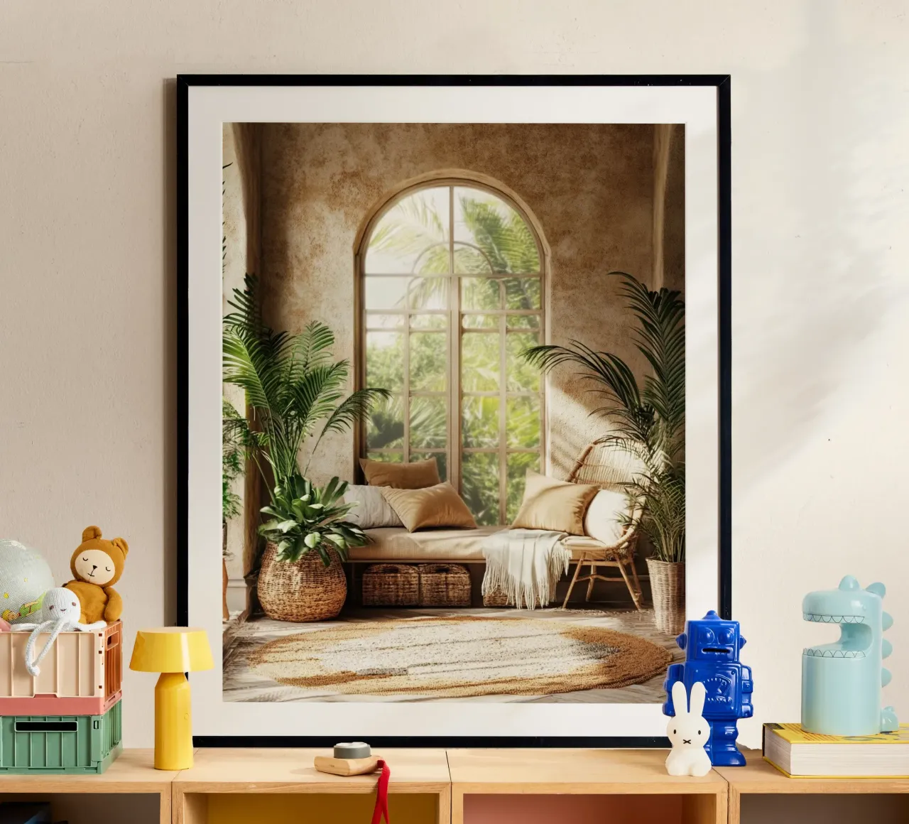 Verde lussureggiante poster con telaio in plastica da PhotoVibe Decor