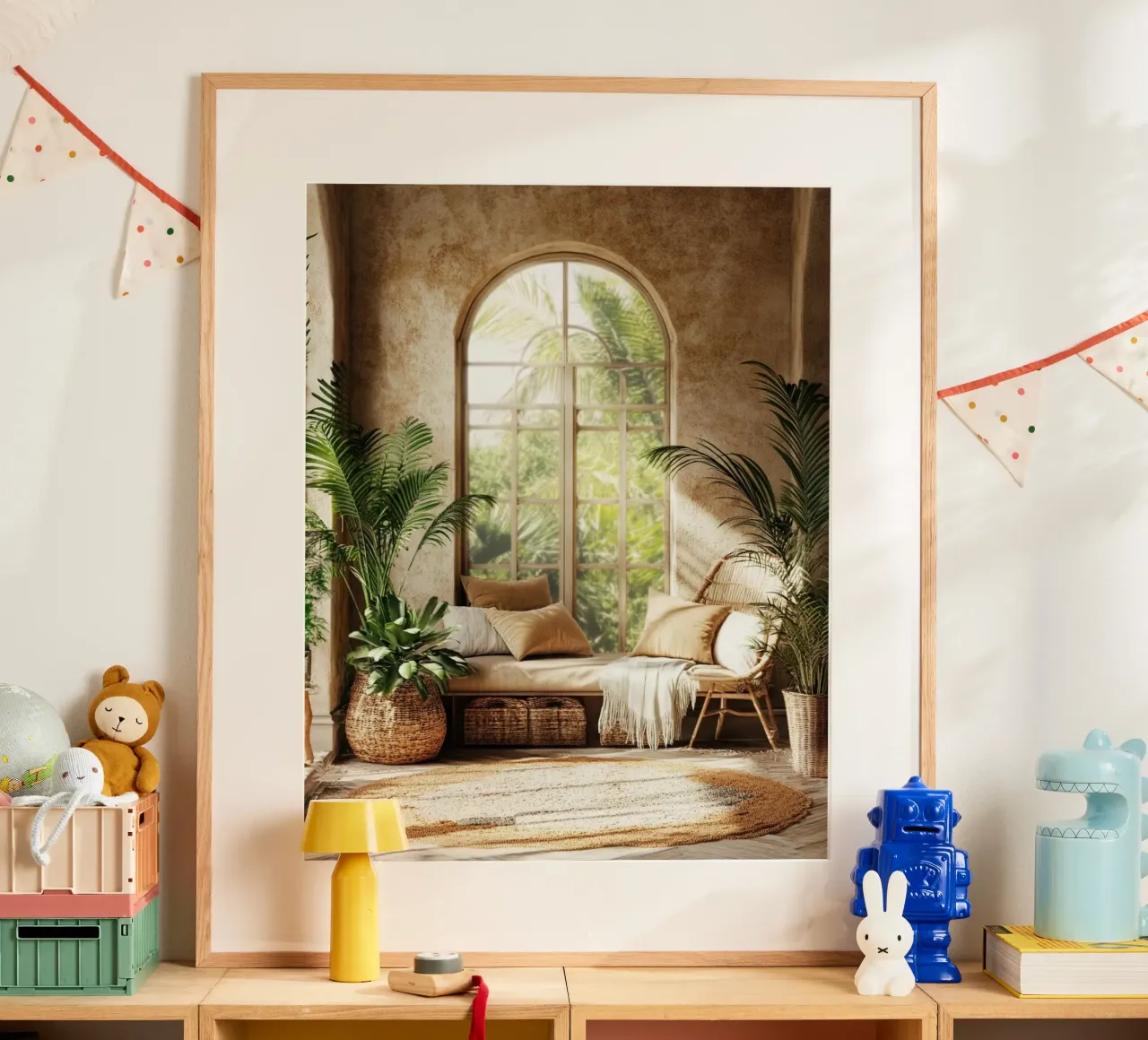 Verde lussureggiante poster con telaio in plastica da PhotoVibe Decor