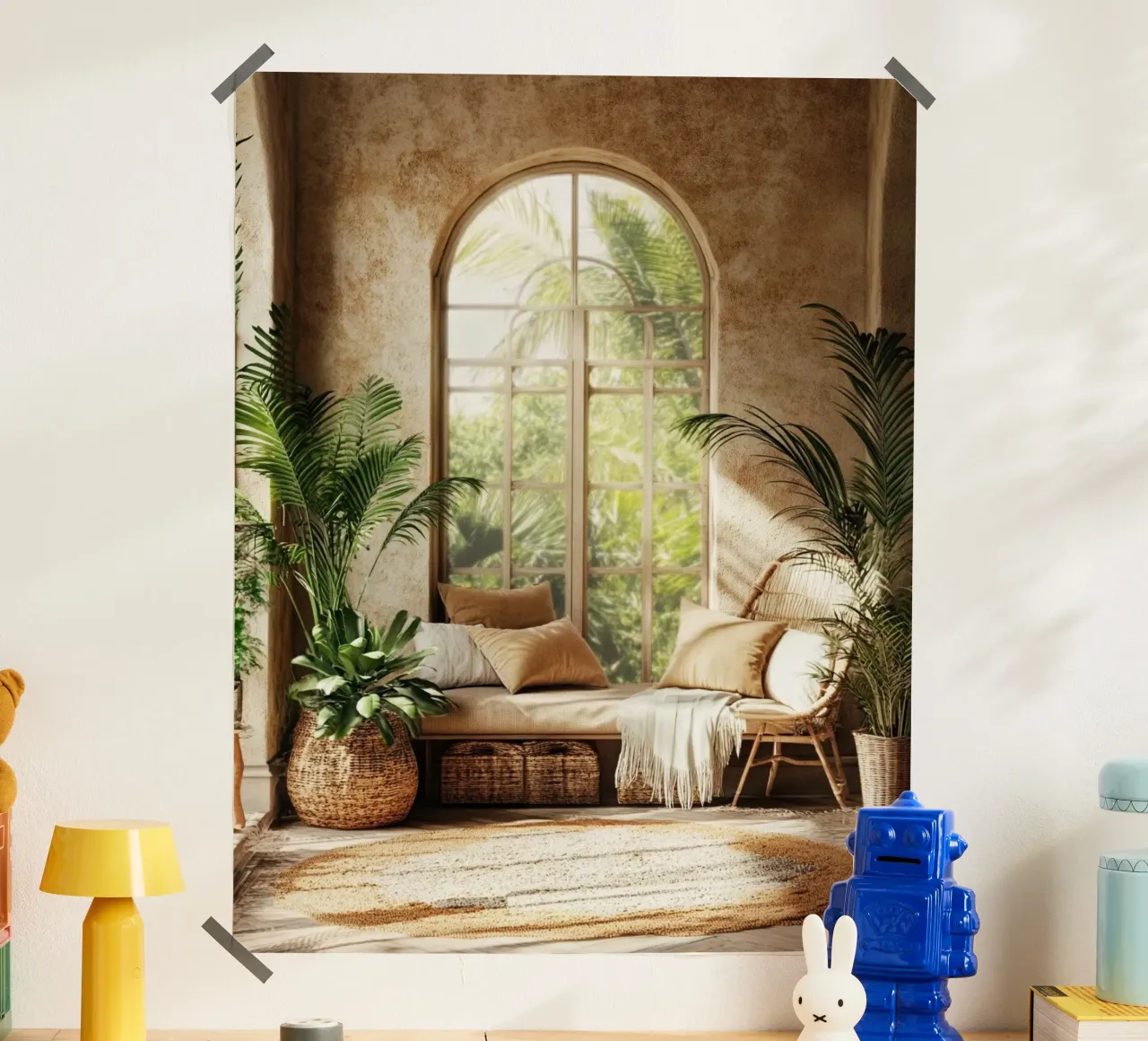 Verde lussureggiante poster con telaio in plastica da PhotoVibe Decor