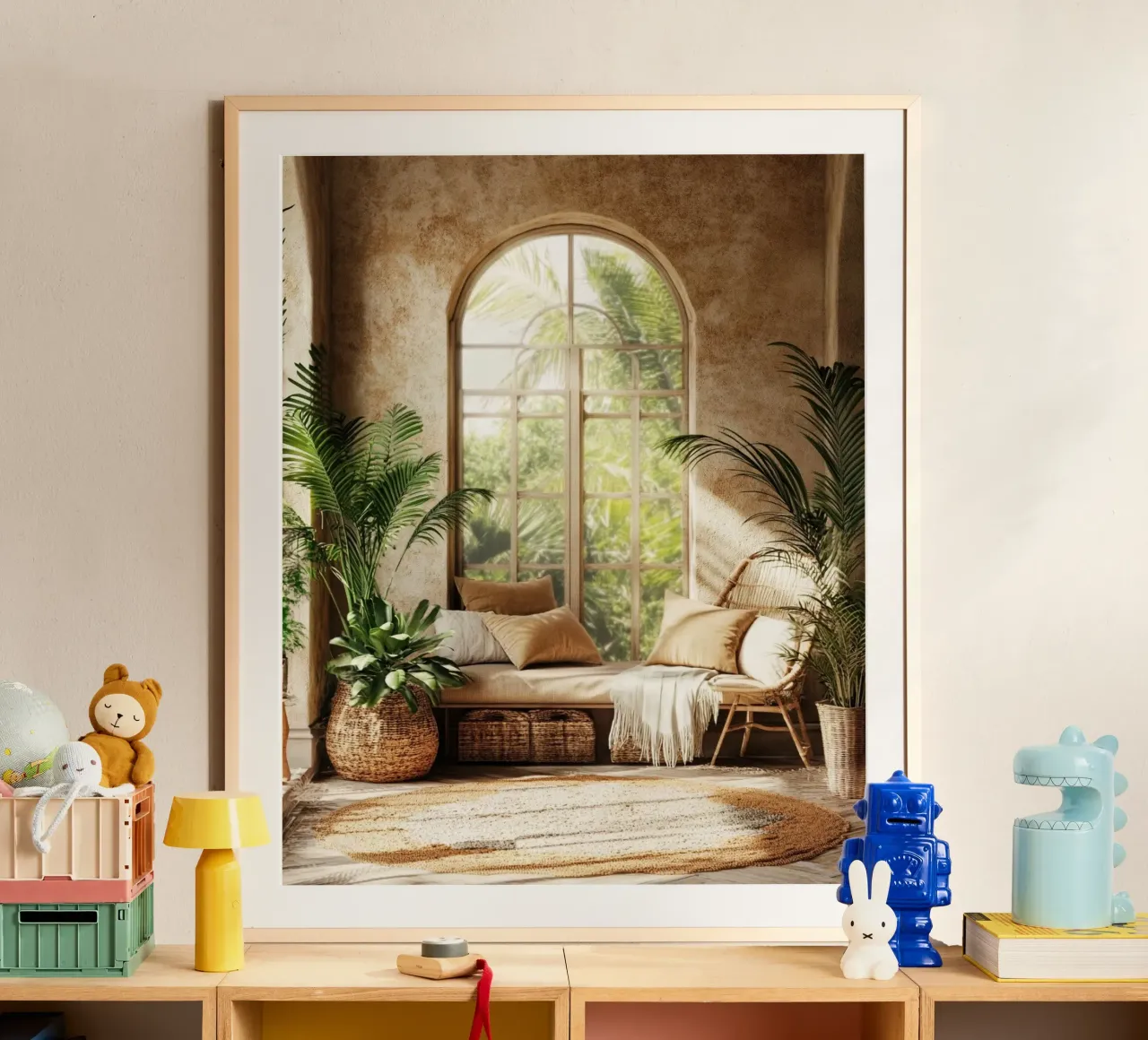 Verde lussureggiante poster con telaio in plastica da PhotoVibe Decor