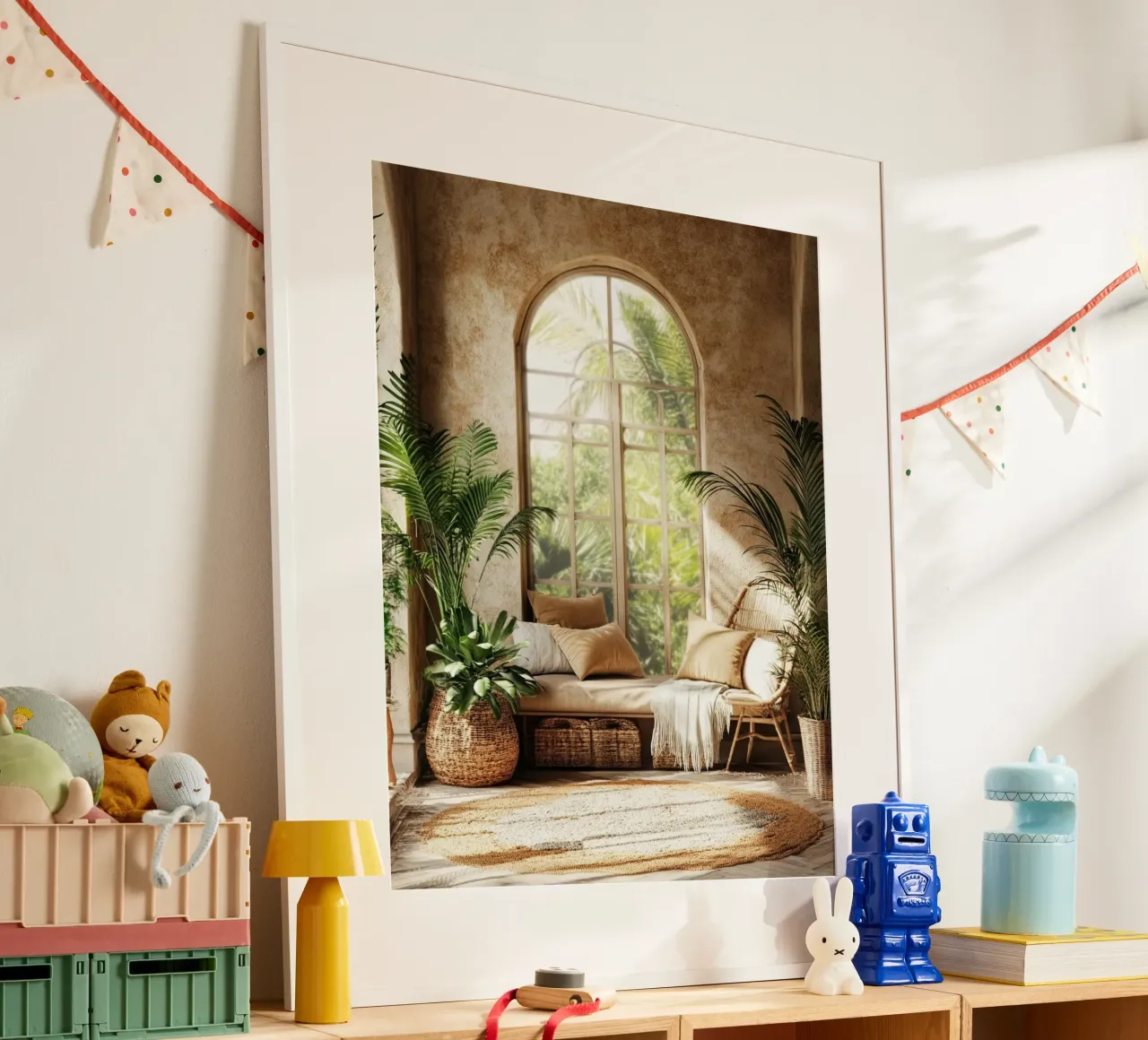 Verde lussureggiante poster con telaio in plastica da PhotoVibe Decor