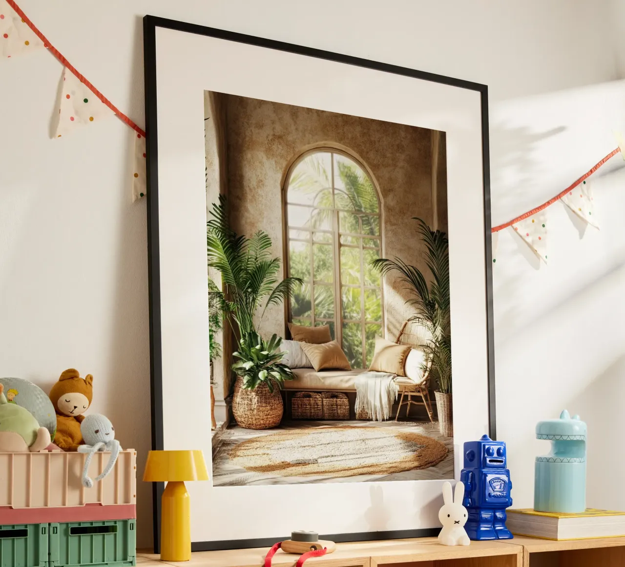 Verde lussureggiante poster con telaio in plastica da PhotoVibe Decor