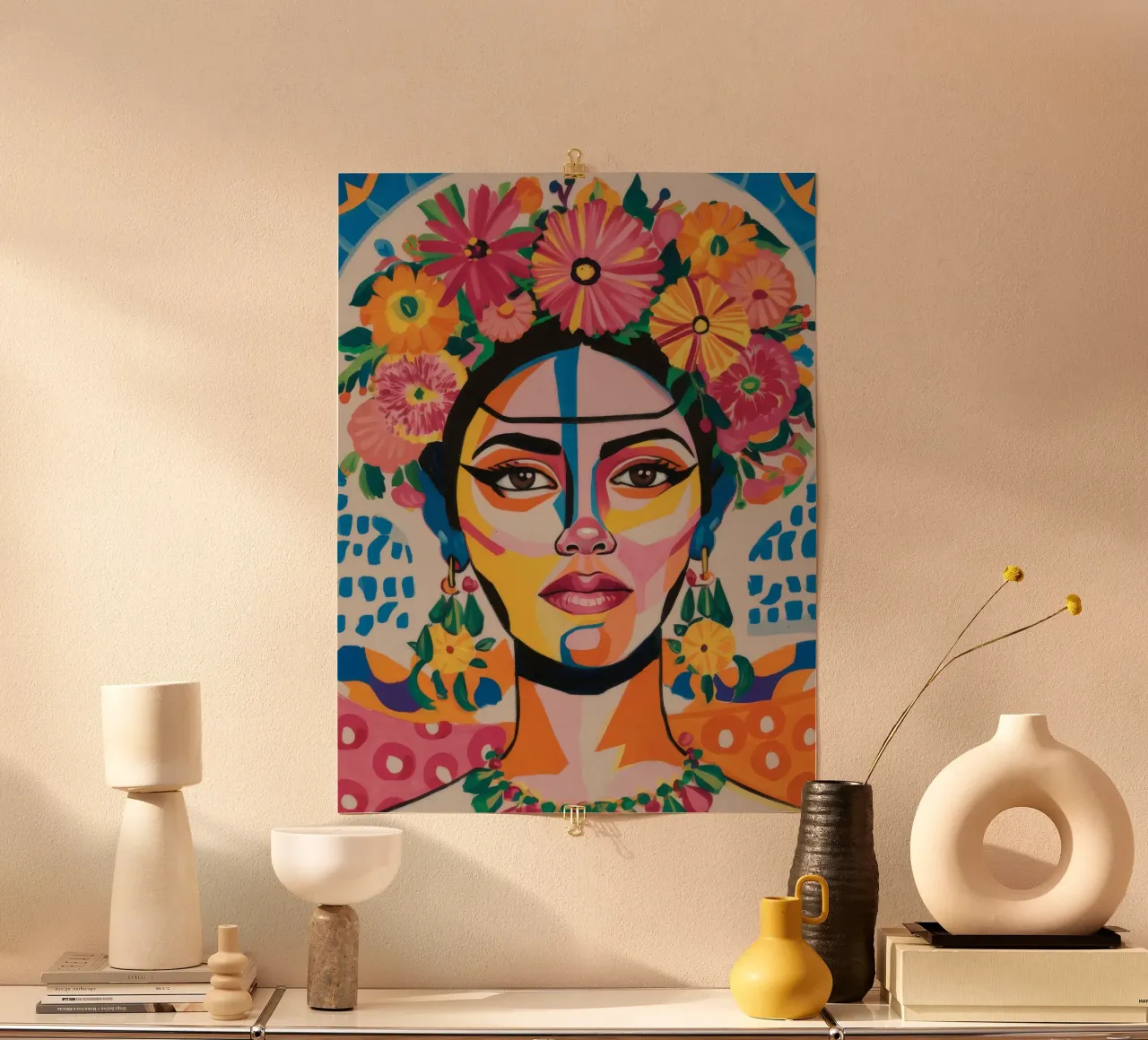 Frida's Floral Crown hahnemühle by Paez Harmony