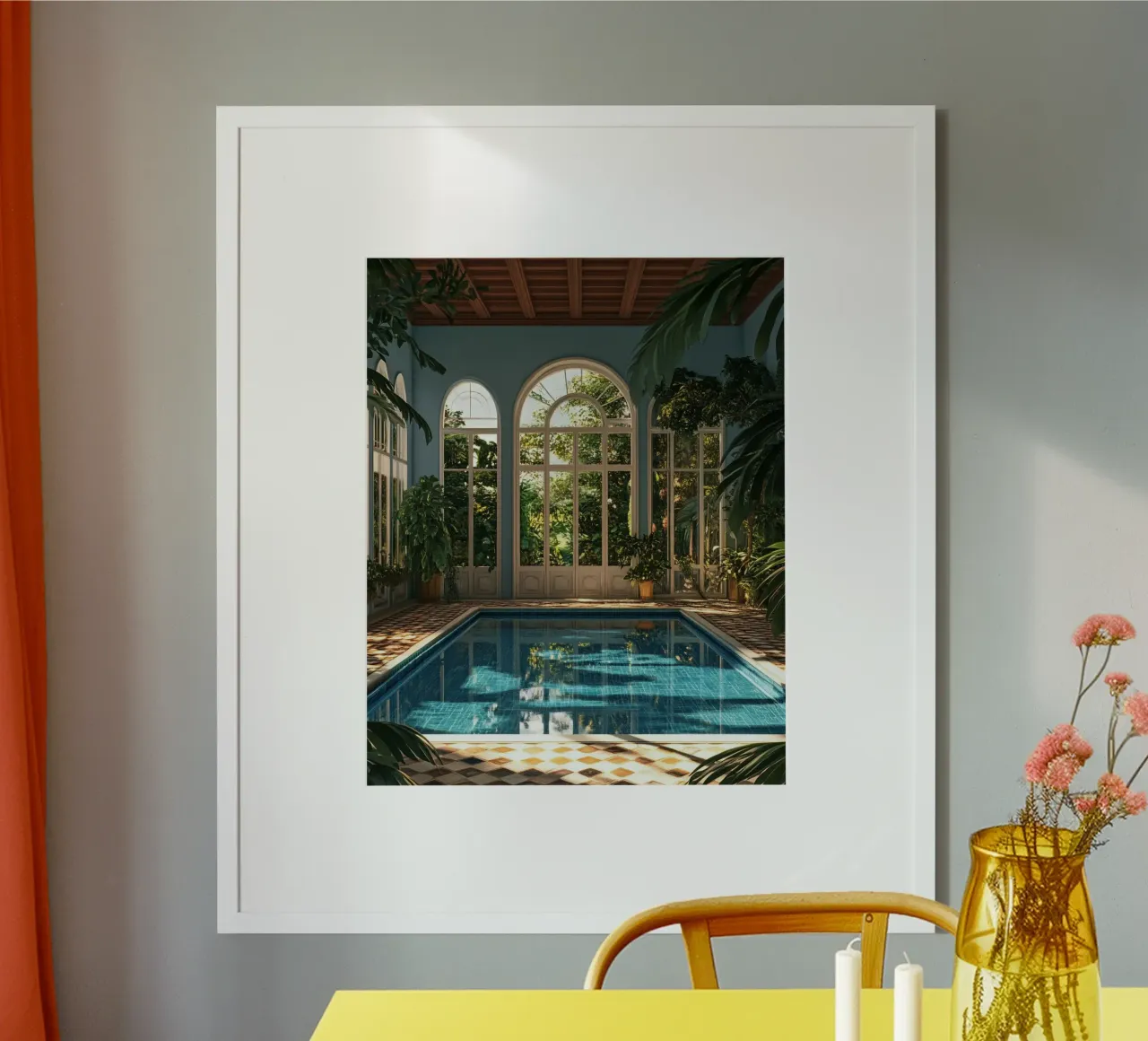 Verde lussureggiante poster con telaio in plastica da PhotoVibe Decor