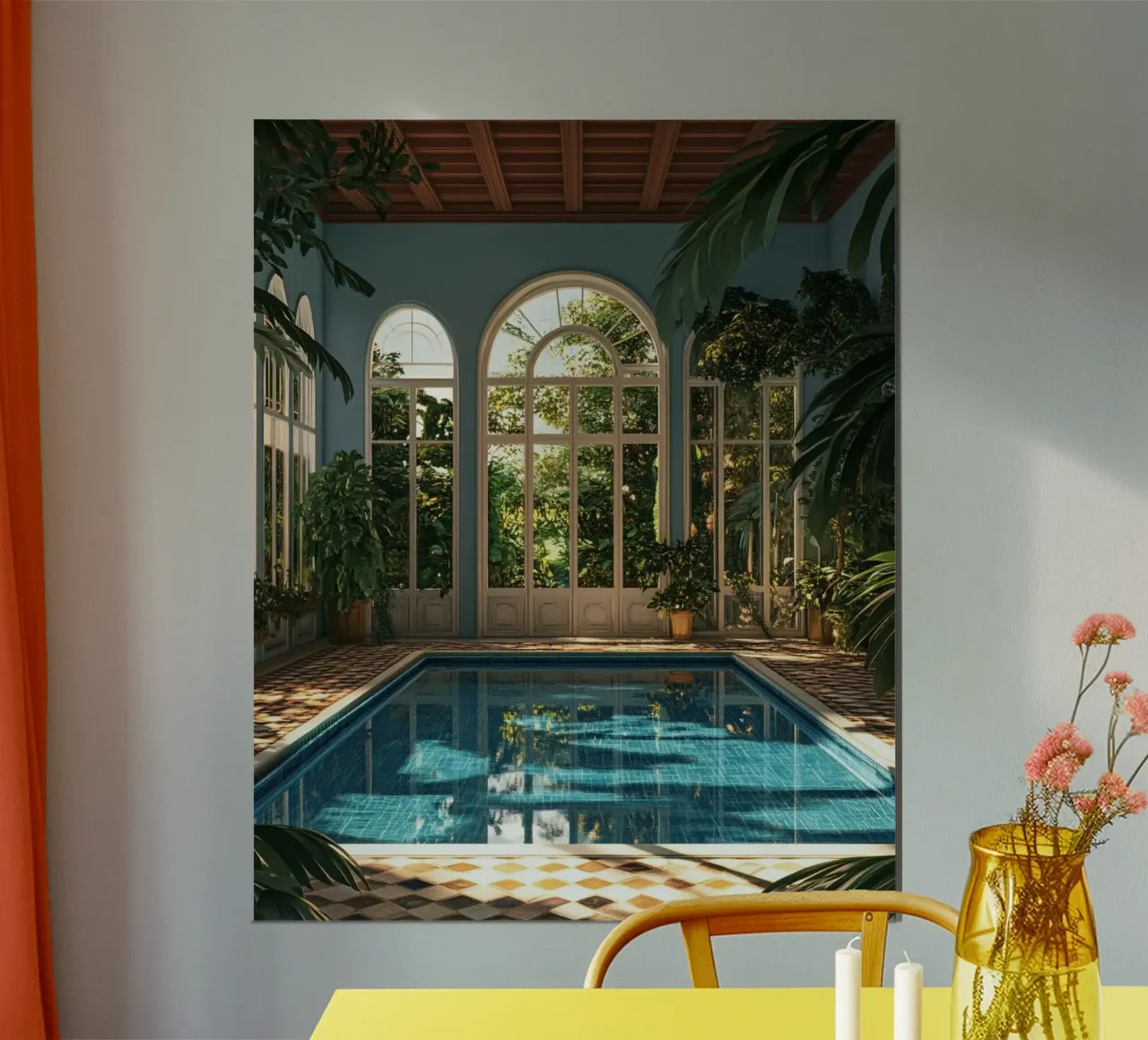 Verde lussureggiante poster con telaio in plastica da PhotoVibe Decor