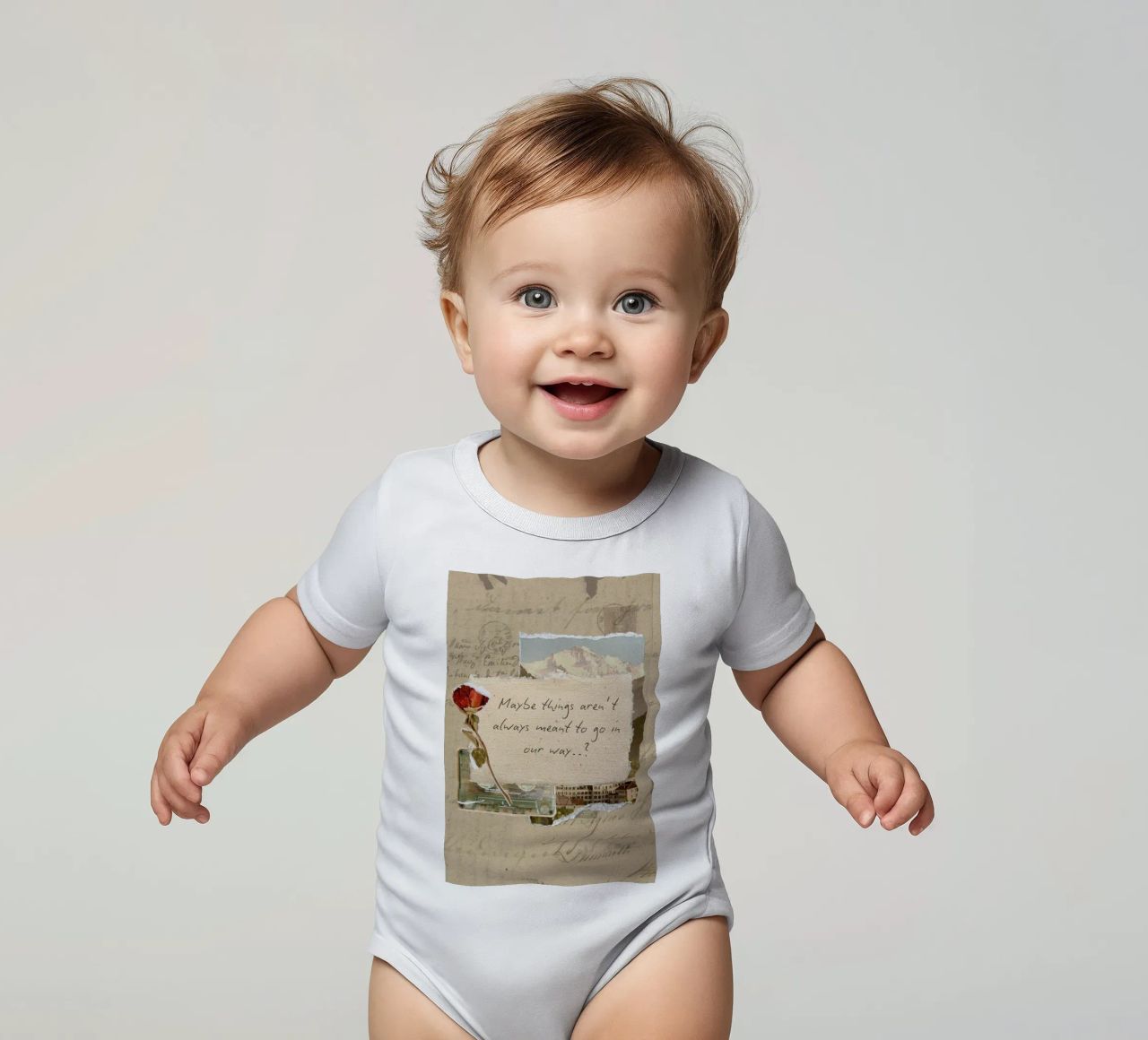 maybe things aren't always meant to go in our way short-sleeve baby romper by Andara shop