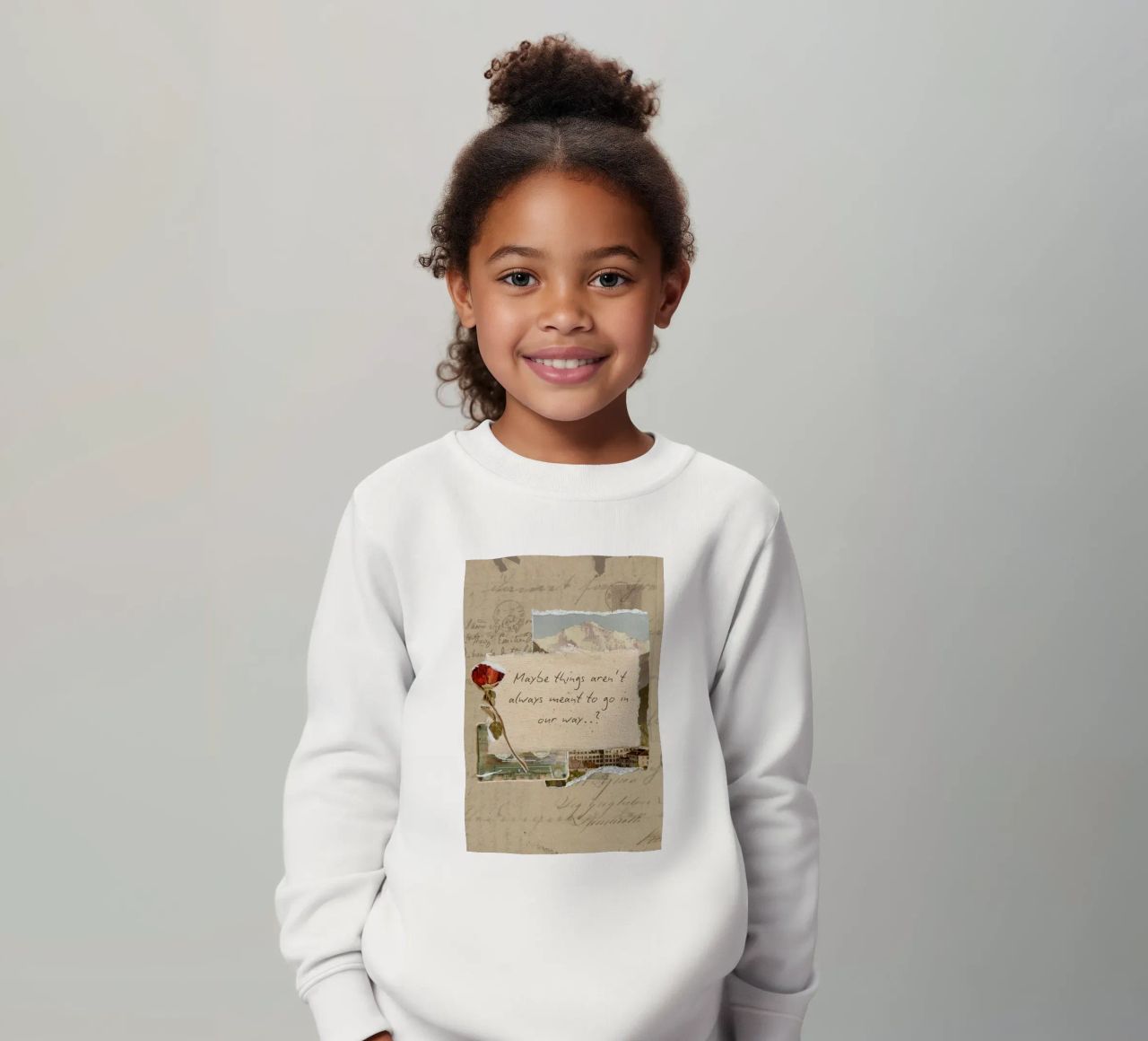 maybe things aren't always meant to go in our way kids sweatshirt by Andara shop