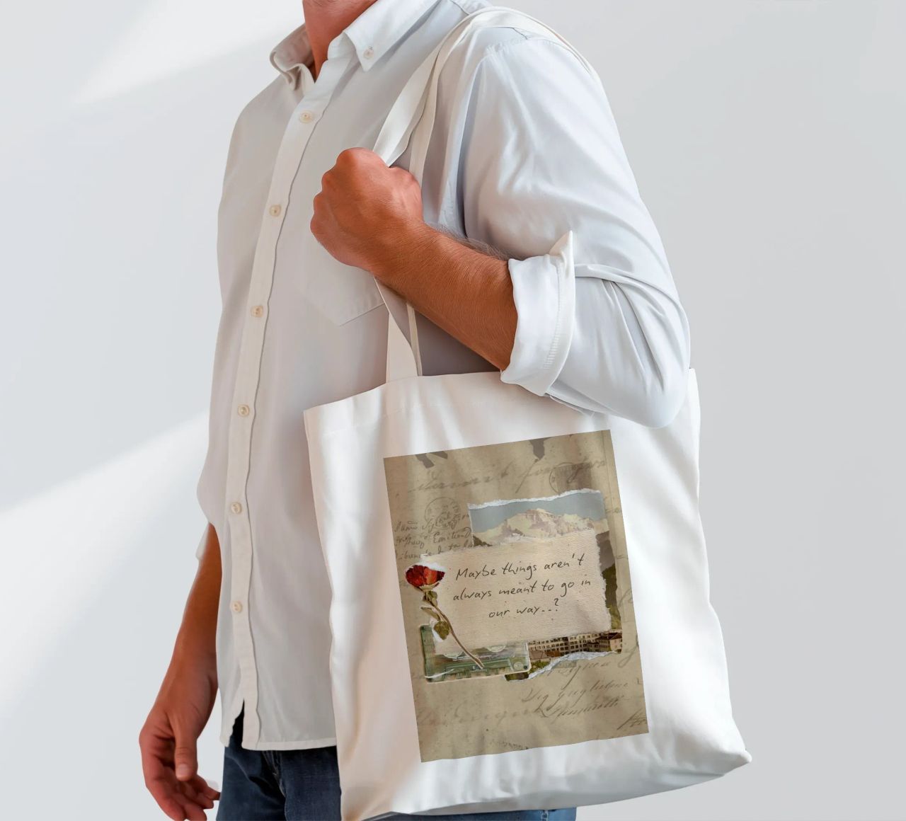 maybe things aren't always meant to go in our way tote bag by Andara shop
