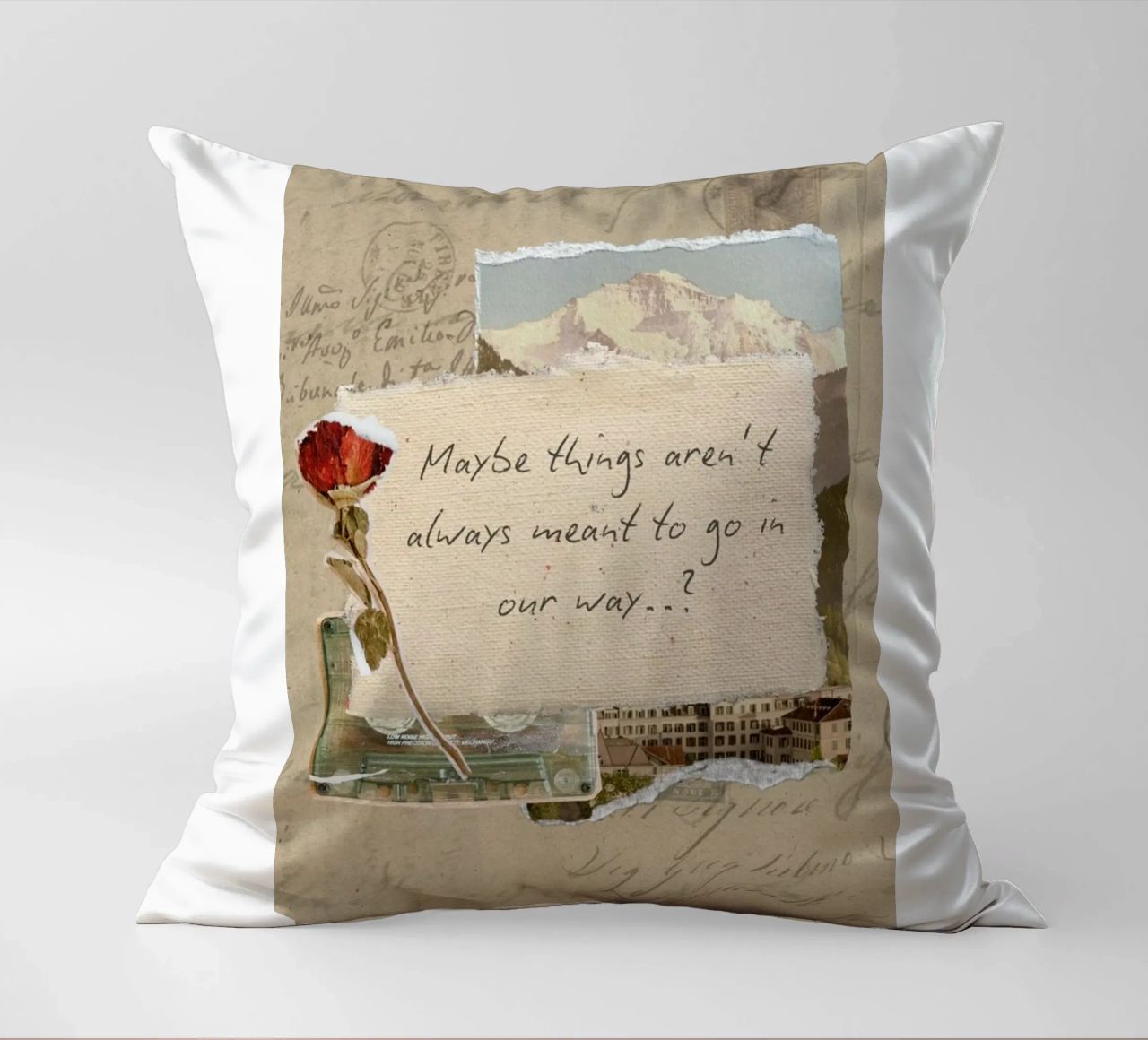 maybe things aren't always meant to go in our way decorative cushion by Andara shop