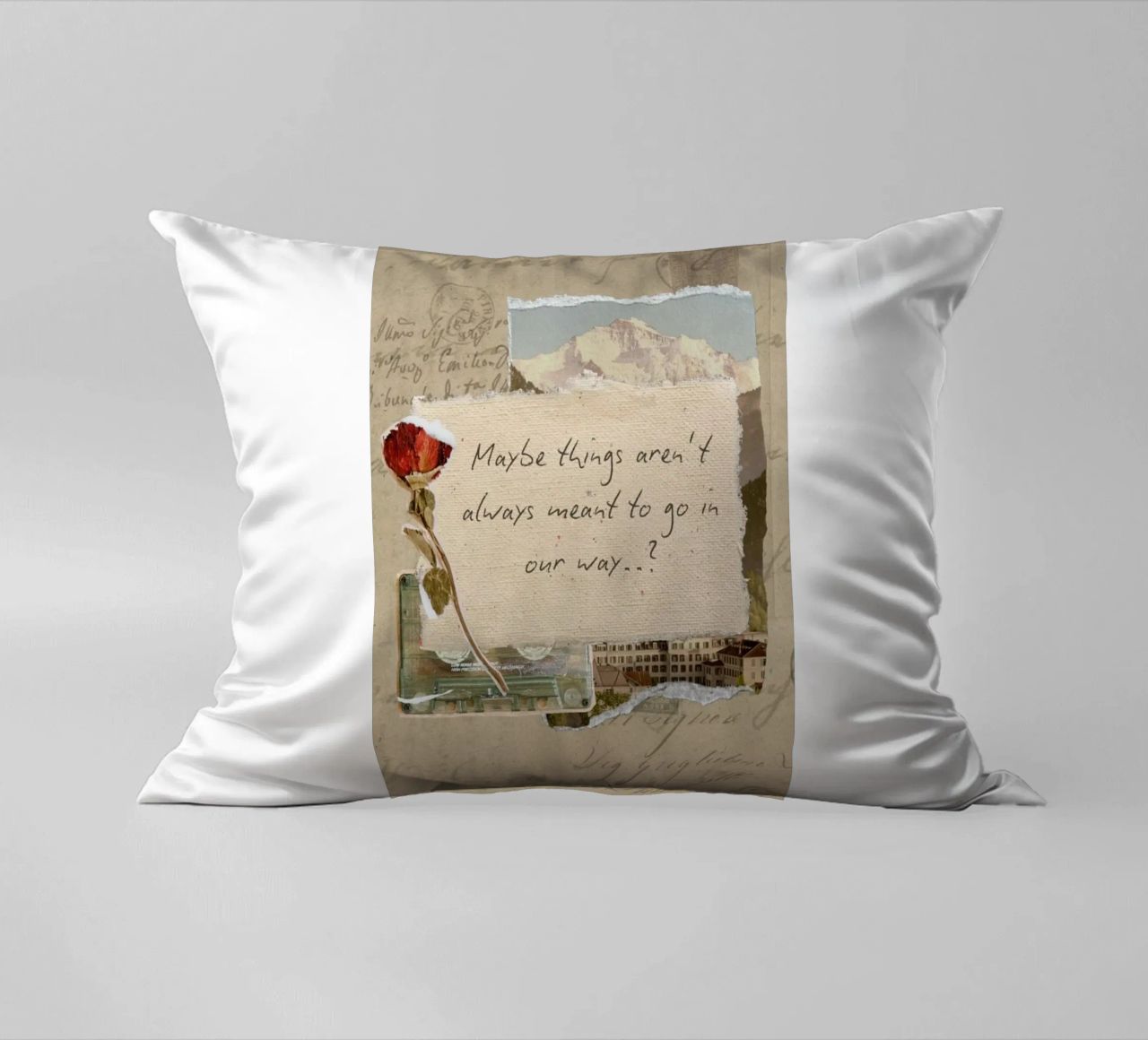 maybe things aren't always meant to go in our way decorative cushion by Andara shop