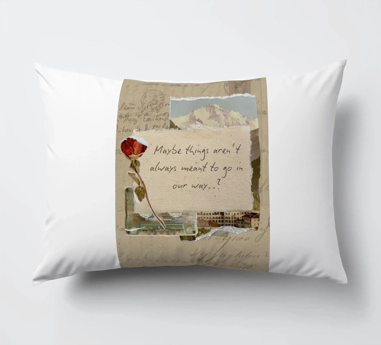 maybe things aren't always meant to go in our way decorative cushion by Andara shop