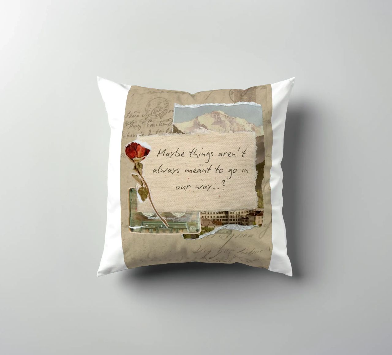 maybe things aren't always meant to go in our way decorative cushion by Andara shop