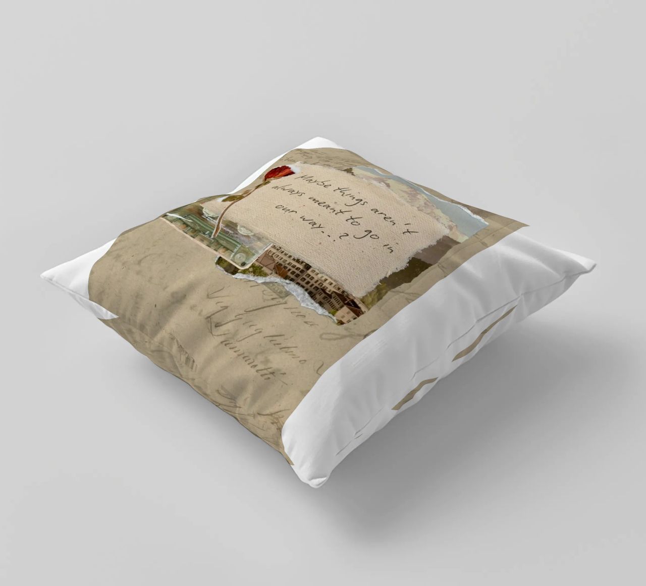 maybe things aren't always meant to go in our way decorative cushion by Andara shop