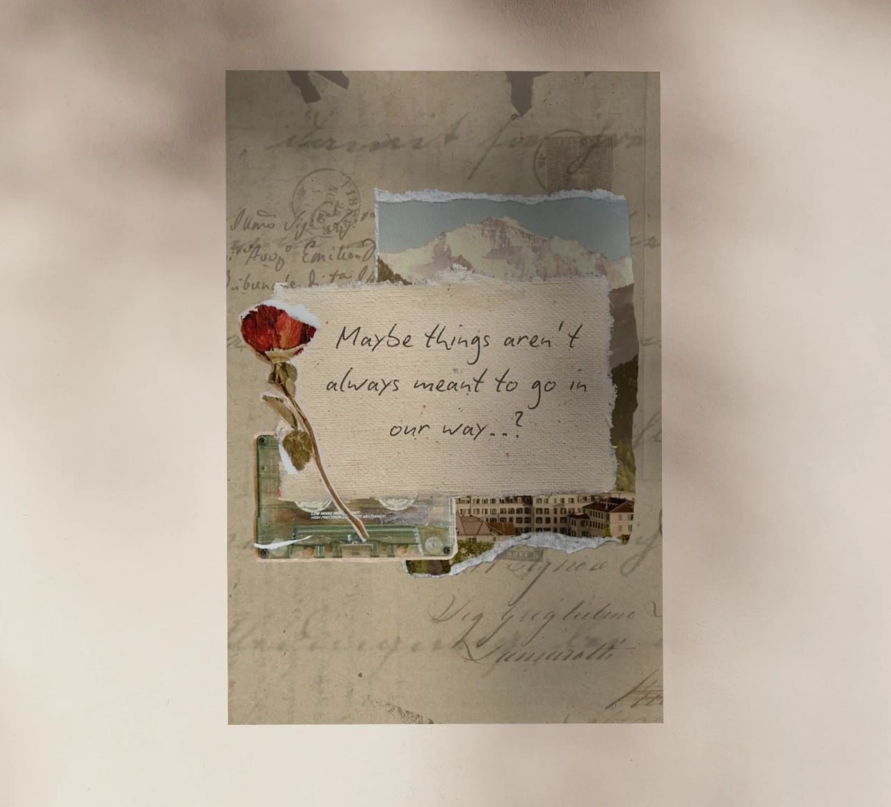 maybe things aren't always meant to go in our way backlit film by Andara shop