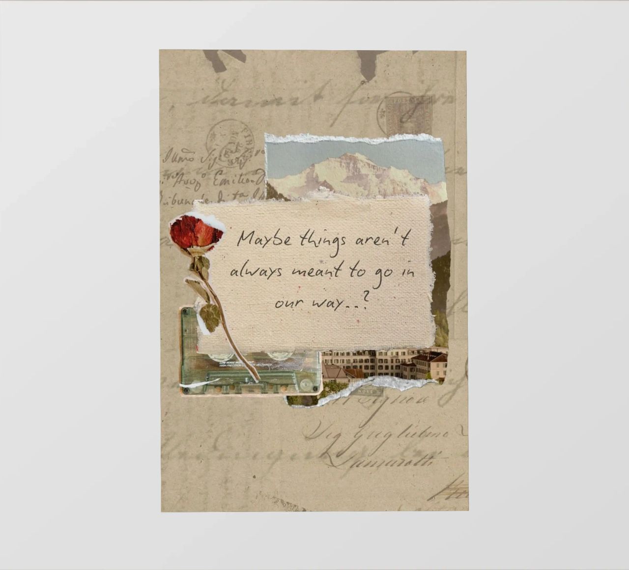 maybe things aren't always meant to go in our way pvc cover by Andara shop