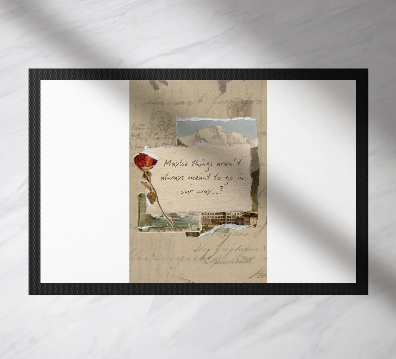 maybe things aren't always meant to go in our way doormat by Andara shop