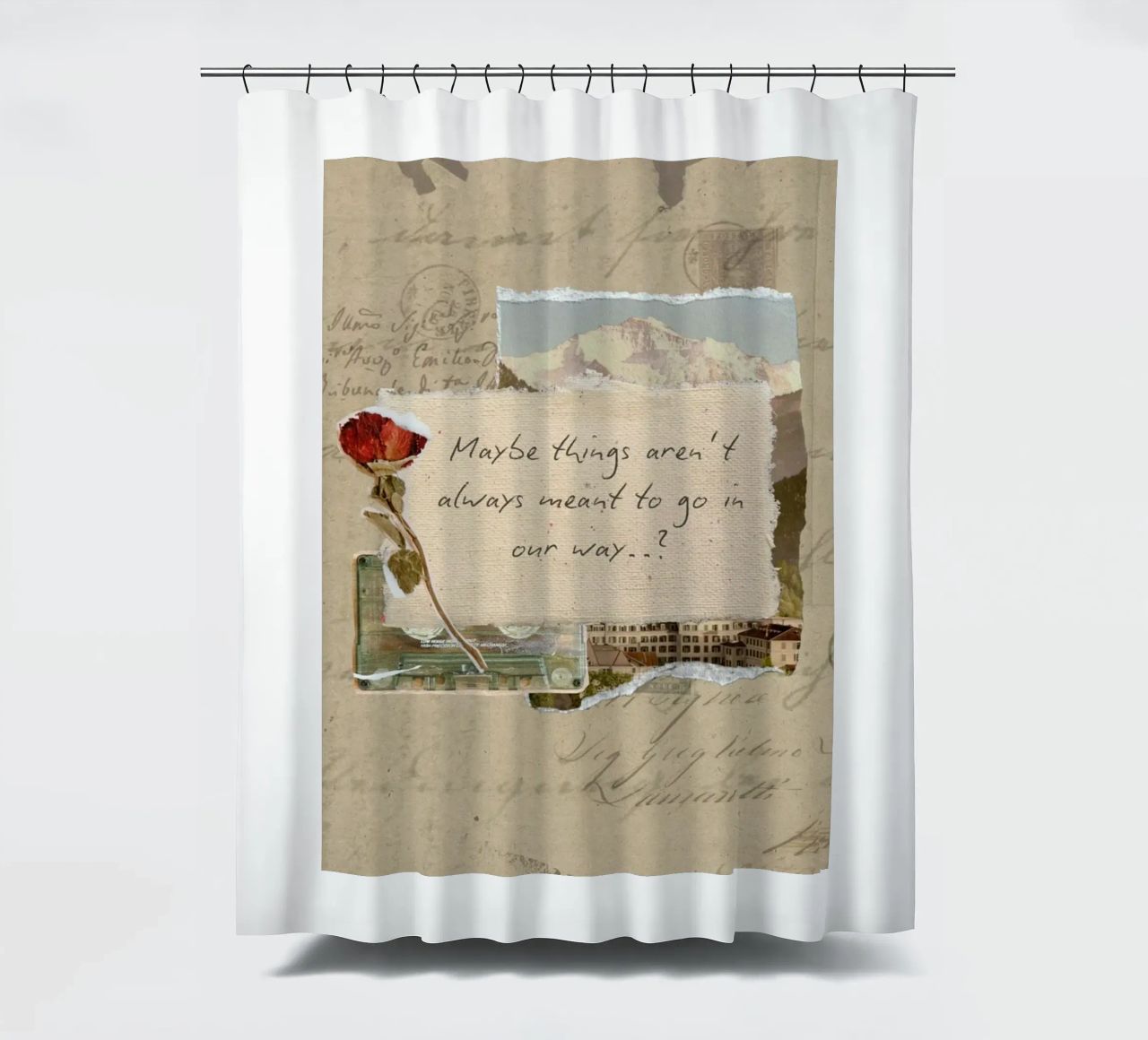 maybe things aren't always meant to go in our way shower curtain by Andara shop