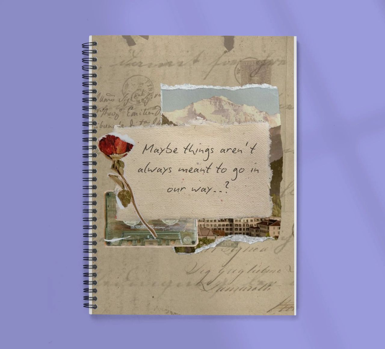 maybe things aren't always meant to go in our way spiral notebook by Andara shop