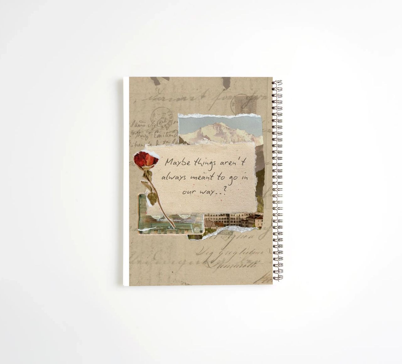 maybe things aren't always meant to go in our way spiral notebook by Andara shop