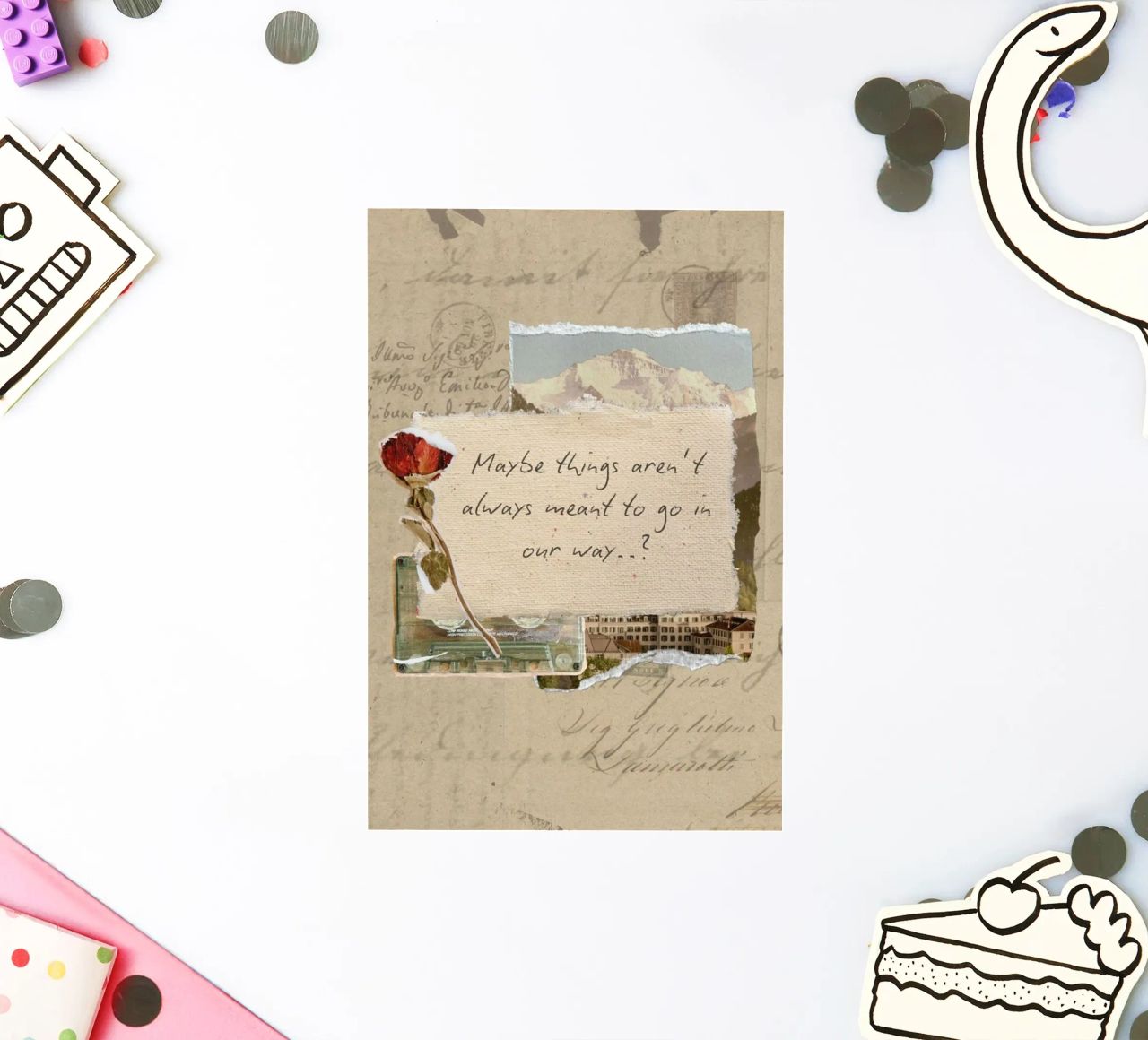 maybe things aren't always meant to go in our way sticker by Andara shop