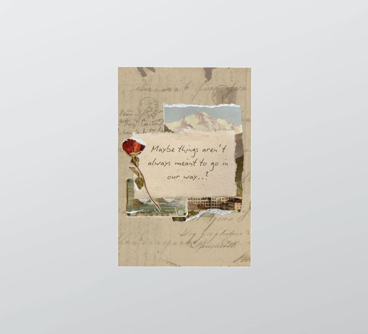 maybe things aren't always meant to go in our way sticker by Andara shop