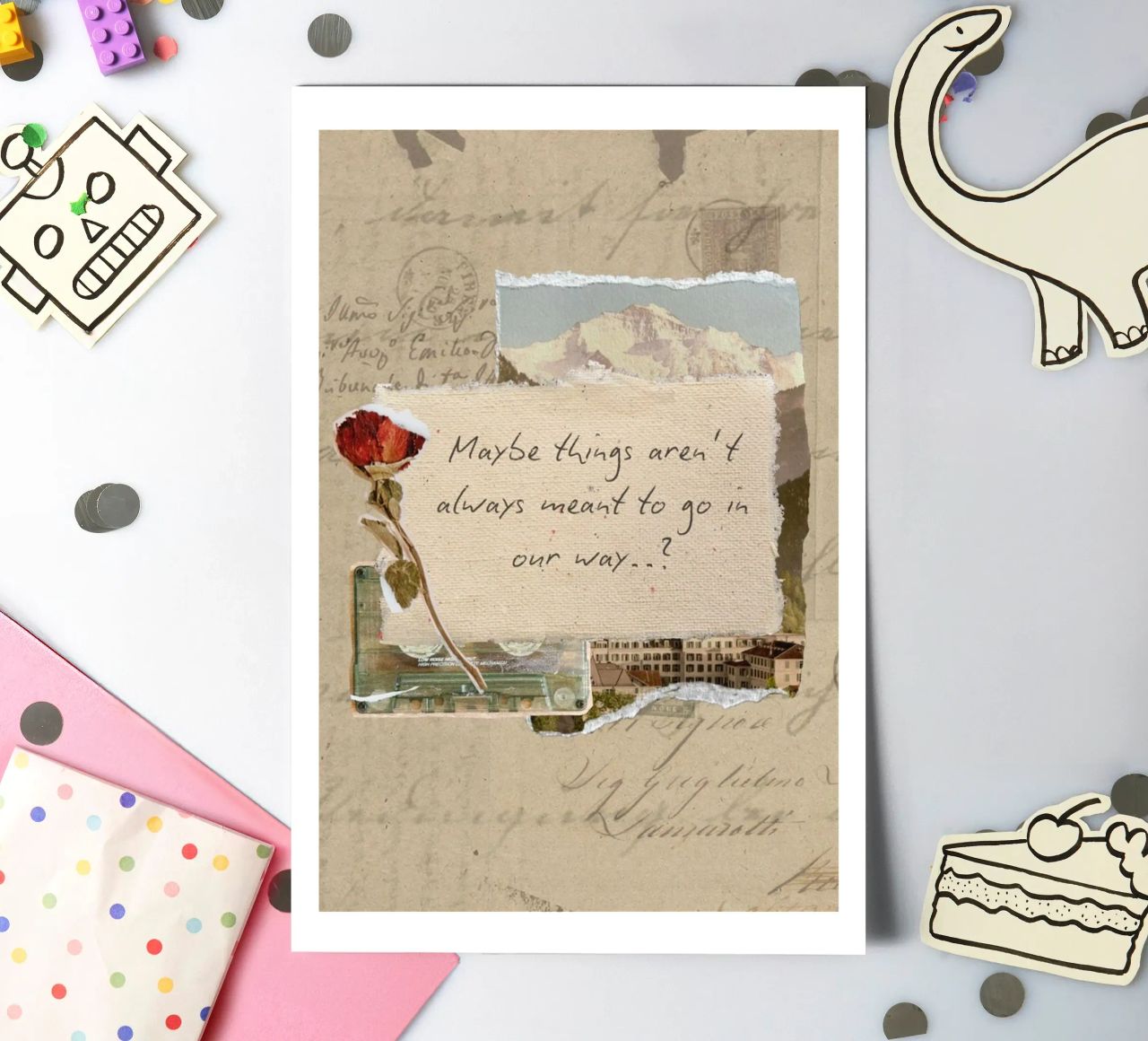 maybe things aren't always meant to go in our way sticker sheet by Andara shop