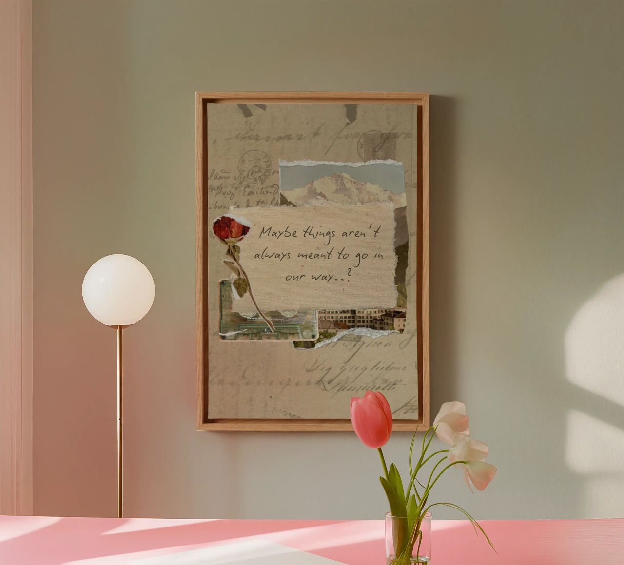 maybe things aren't always meant to go in our way canvas by Andara shop