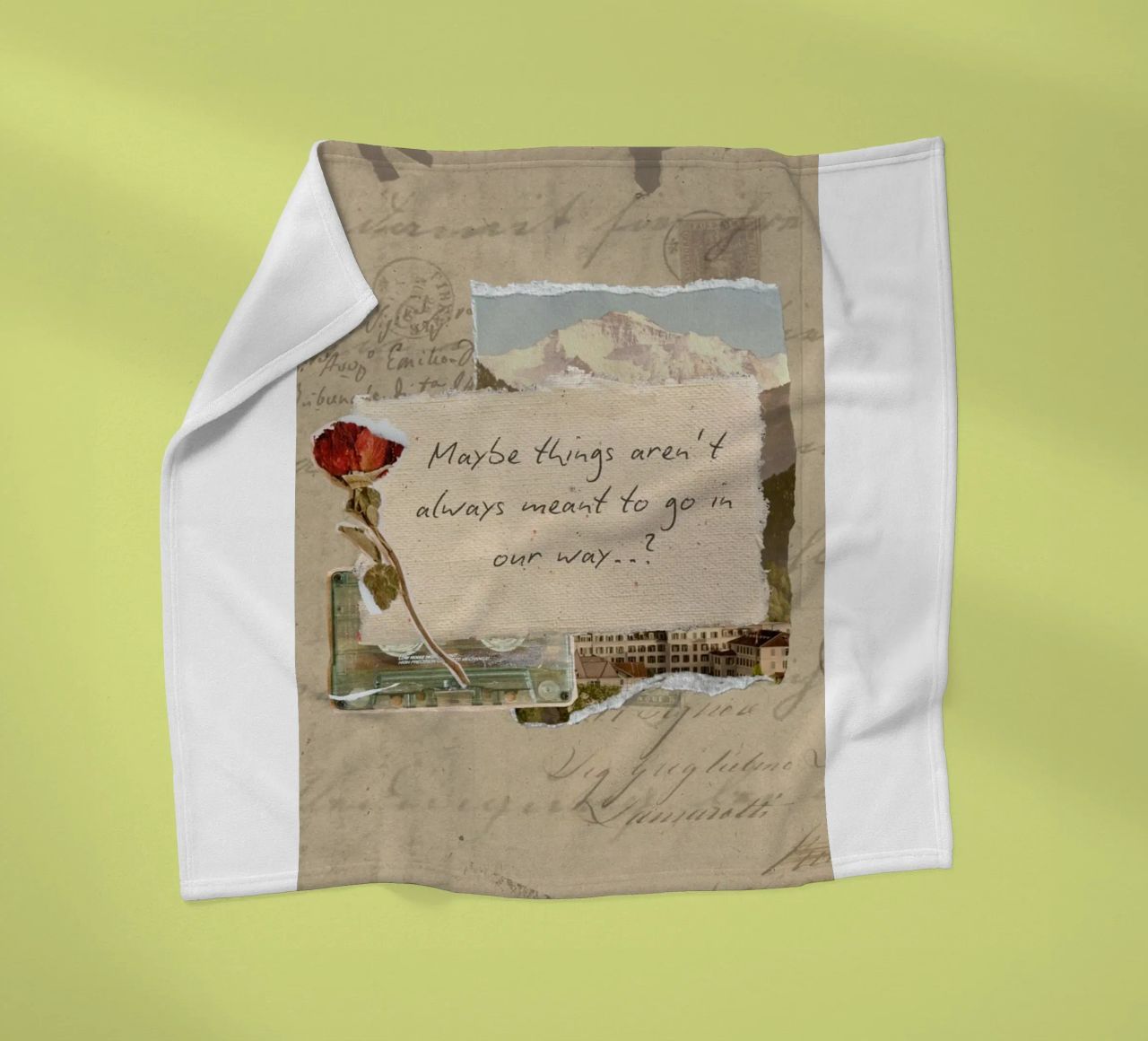 maybe things aren't always meant to go in our way fleece blanket by Andara shop