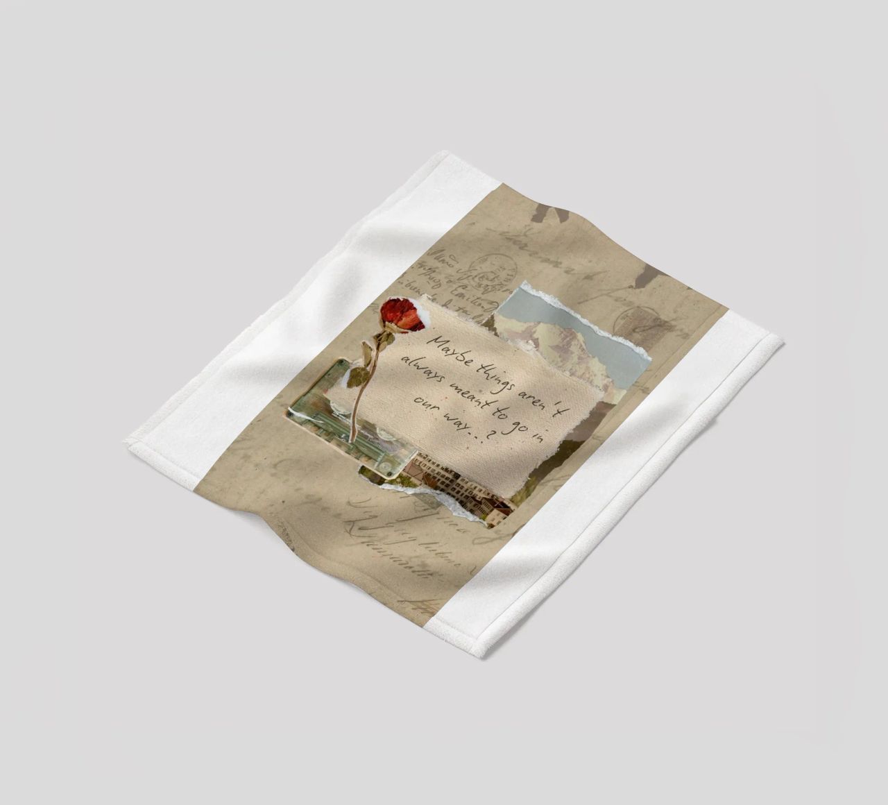 maybe things aren't always meant to go in our way fleece blanket by Andara shop