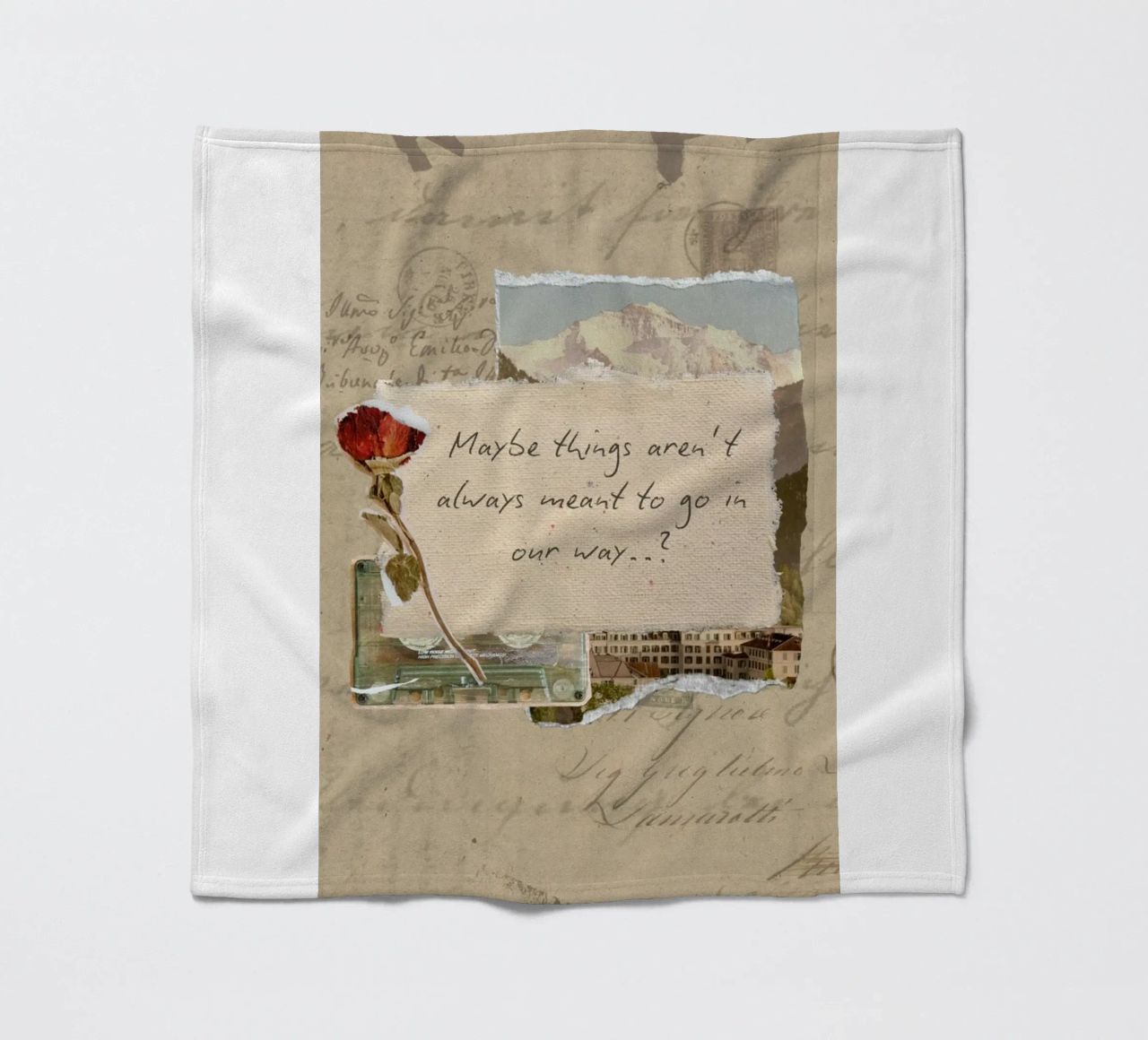 maybe things aren't always meant to go in our way fleece blanket by Andara shop