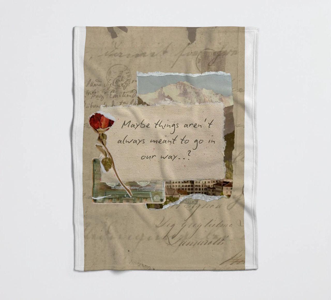 maybe things aren't always meant to go in our way fleece blanket by Andara shop