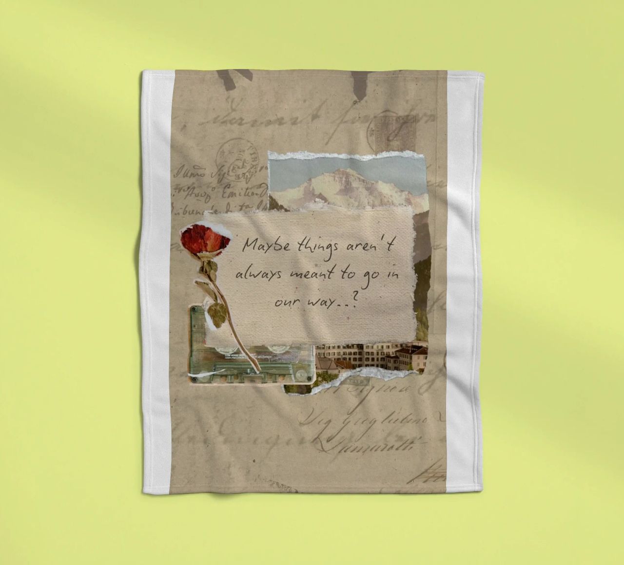 maybe things aren't always meant to go in our way fleece blanket by Andara shop