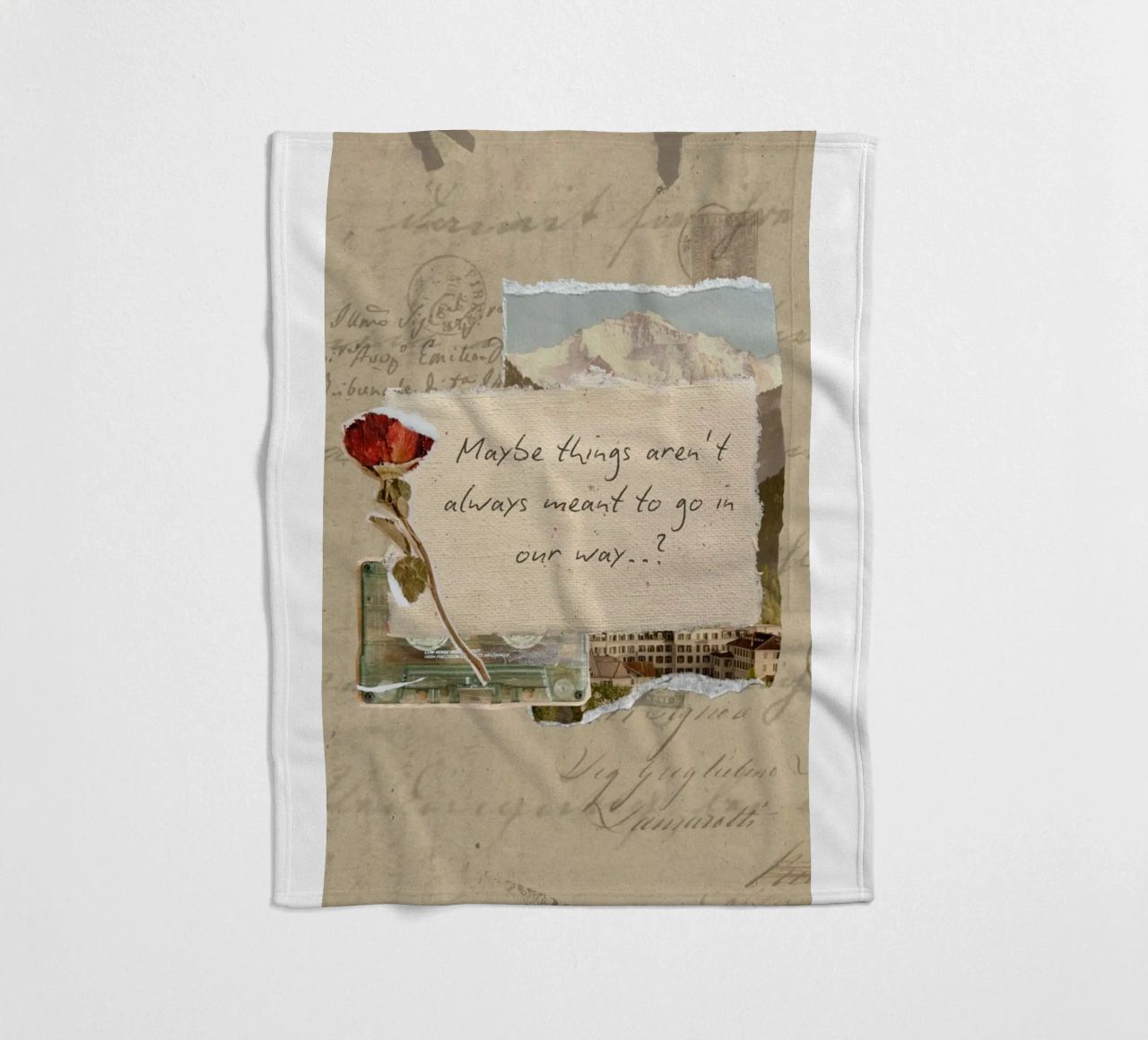 maybe things aren't always meant to go in our way fleece blanket by Andara shop