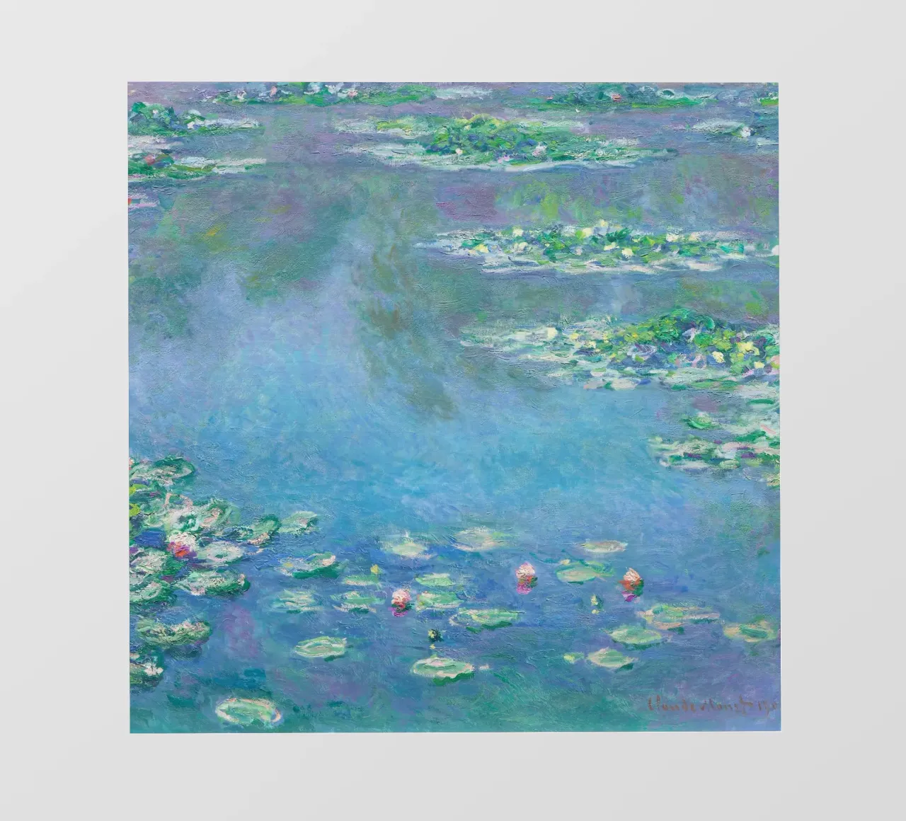 Ninfee di Claude Monet pellicola backlit da Venus Art