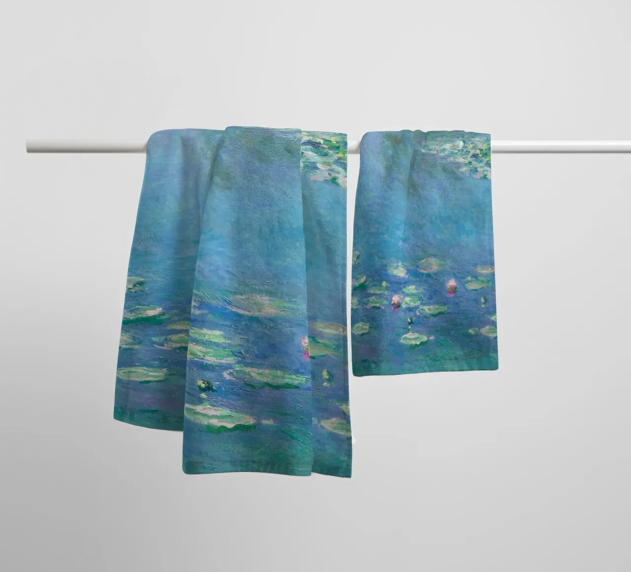 Ninfee di Claude Monet asciugamano da bagno da Venus Art