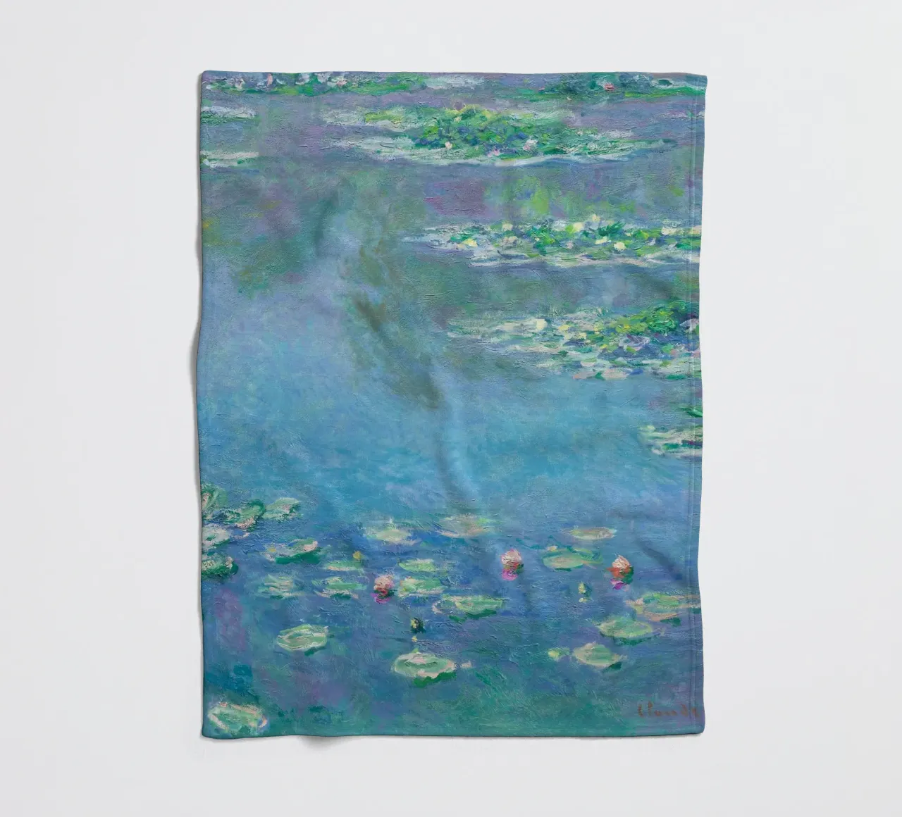 Ninfee di Claude Monet coperta in pile da Venus Art