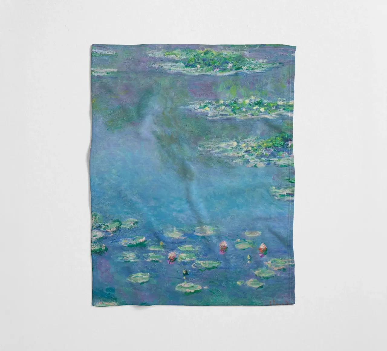 Ninfee di Claude Monet coperta in pile da Venus Art