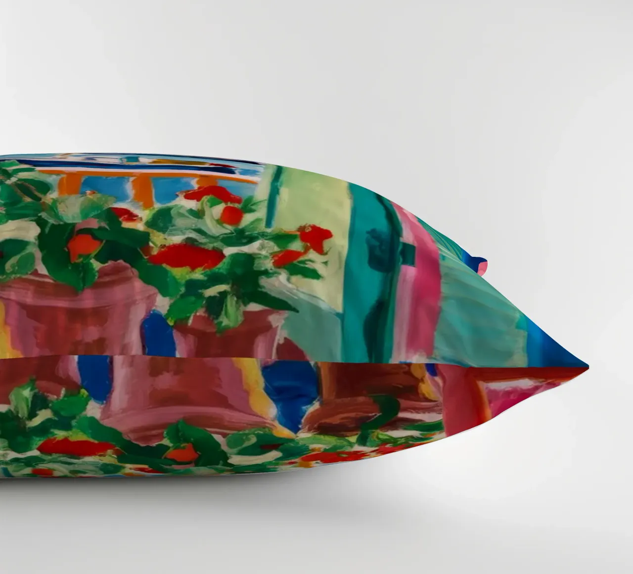 Shutter Harbor Bloom decorative cushion by Lumi Eyes