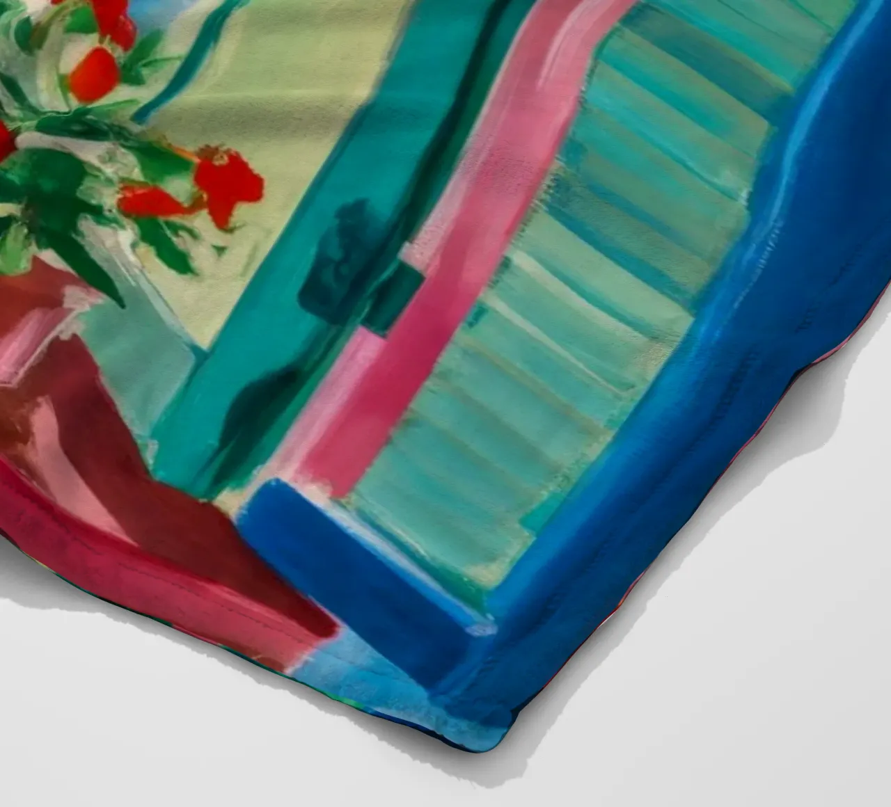 Shutter Harbor Bloom fleece blanket by Lumi Eyes
