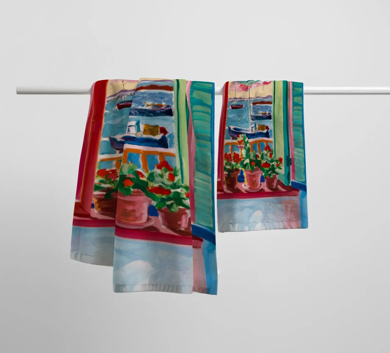 Shutter Harbor Bloom towel by Lumi Eyes