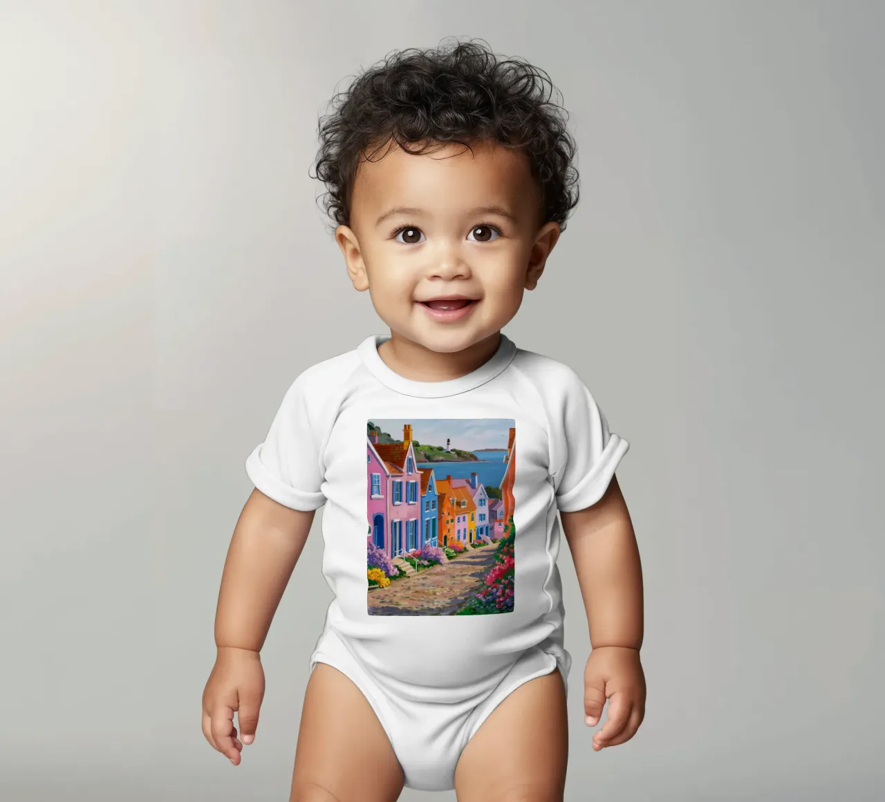 Quaint Harbor Vista body neonato maniche corte da Paez Harmony