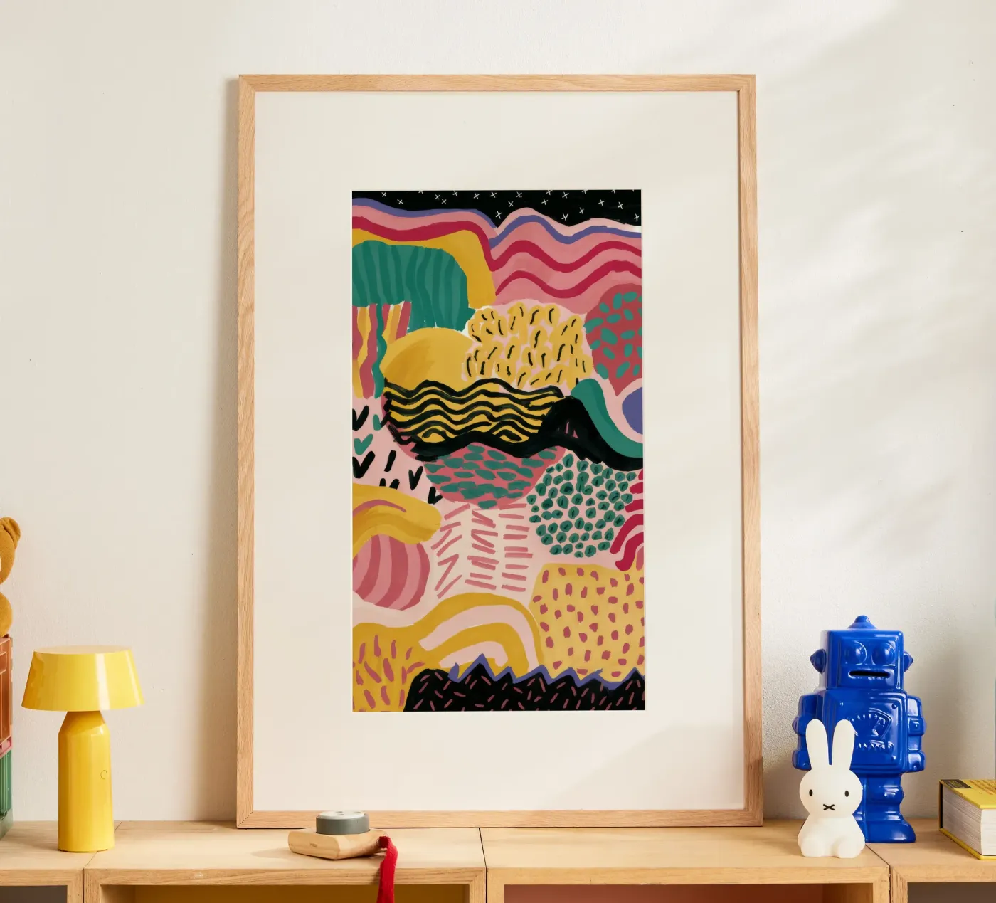 Golfvorm Groef poster van Lumi Eyes